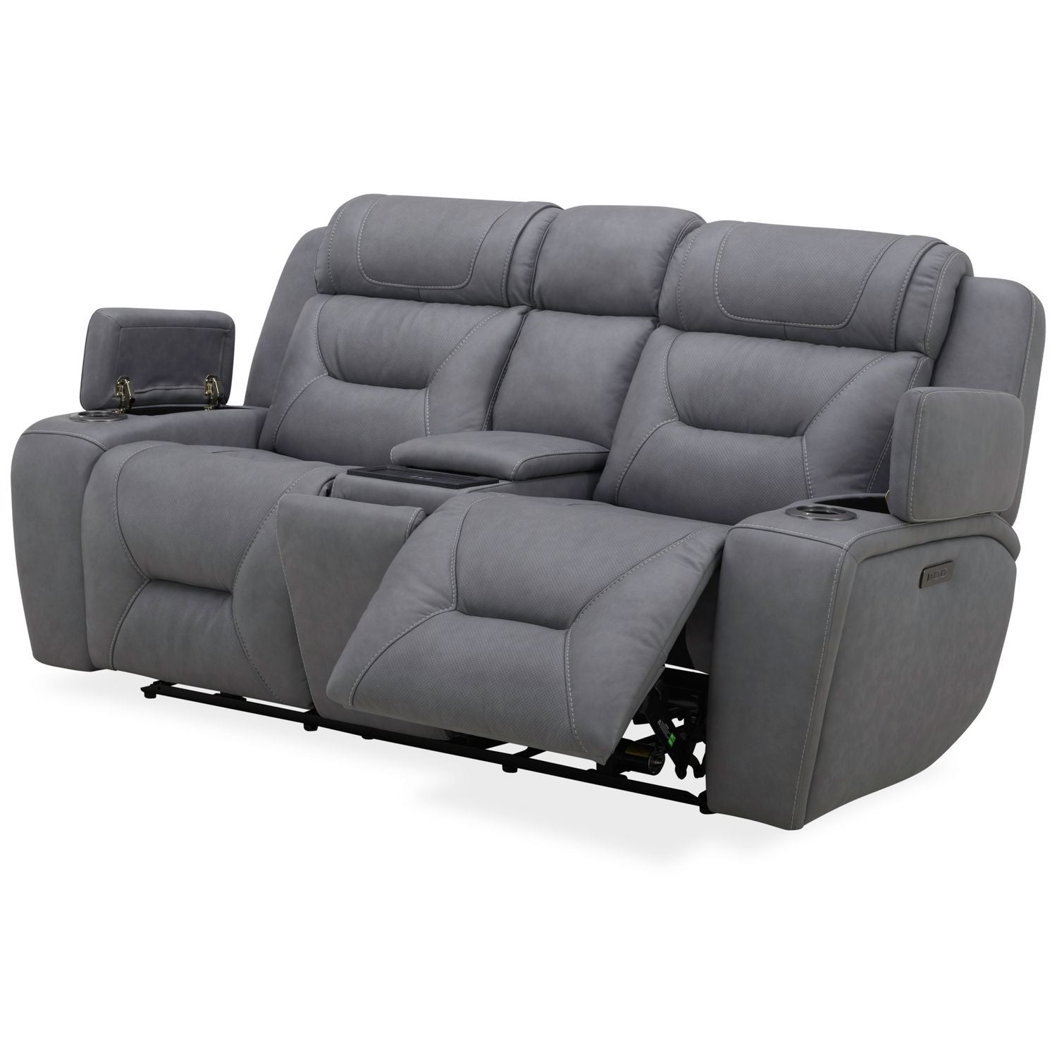 Chapman - Loveseat With Console P2 & ZG - Aline Blue Gray