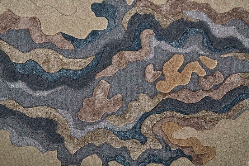 SERRANO Collection - 8855F Blue/Beige