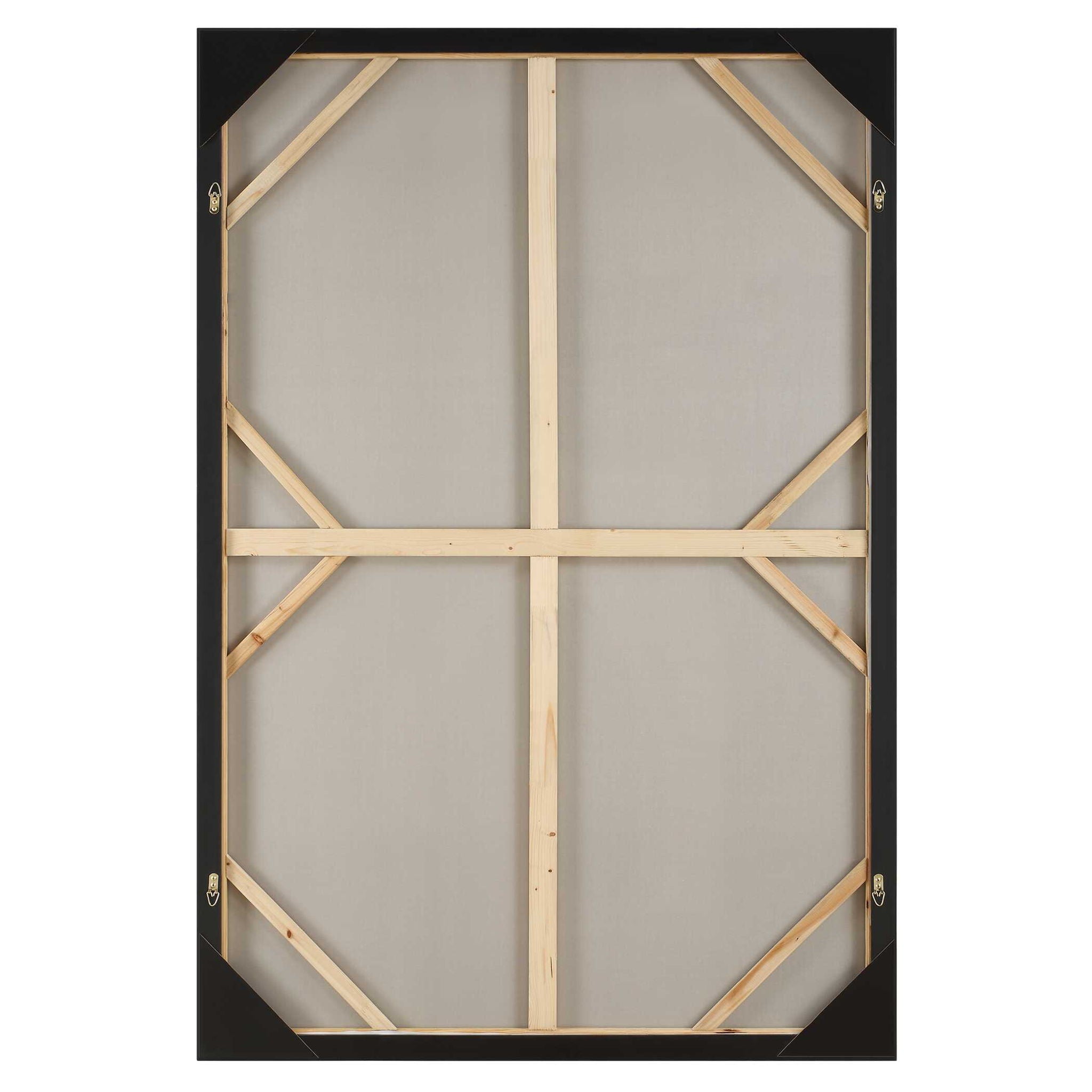 Fair Trade - Geometric Abstract Art - Black / Brown / Gray / Green