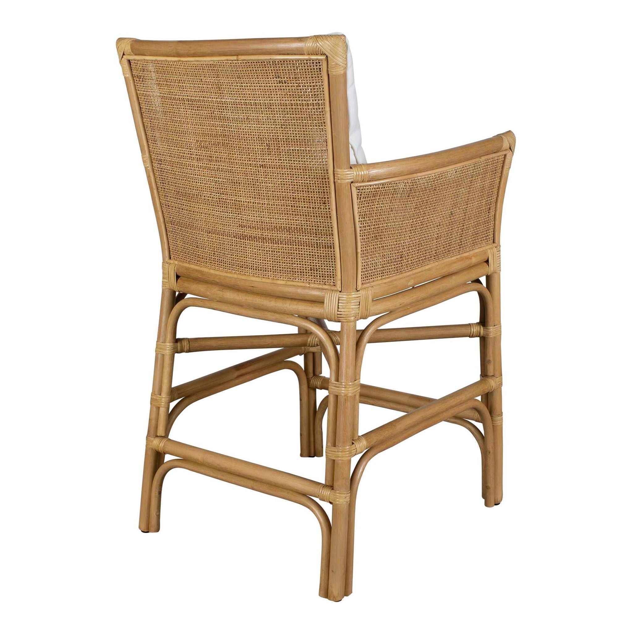 Pacific - Rattan Counter Stool - Brown / White