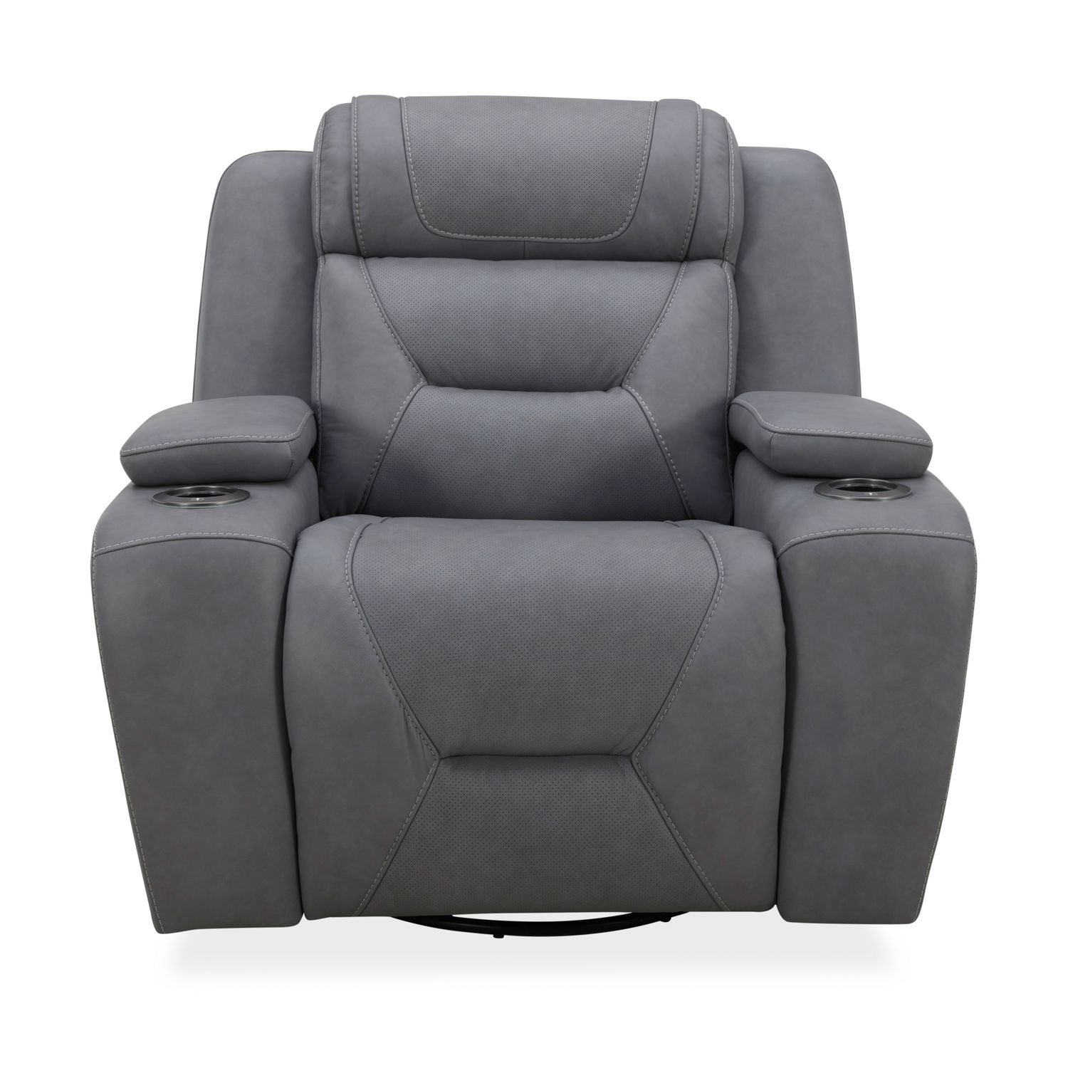 Chapman - Swivel Glider Recliner P2 - Aline Blue Gray