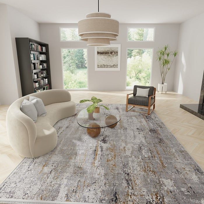 CADIZ Collection - 3887F Ivory/Gray