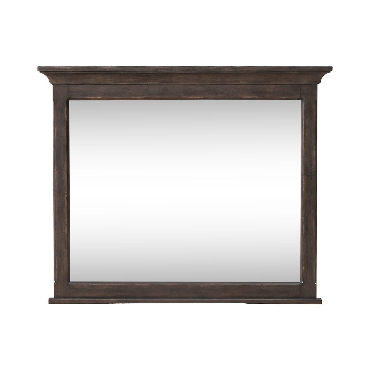 Paradise Valley - Landscape Mirror - Saddle Brown
