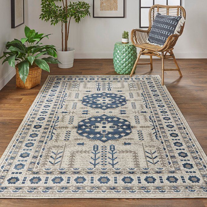 FOSTER Collection - 3754F Blue/Beige
