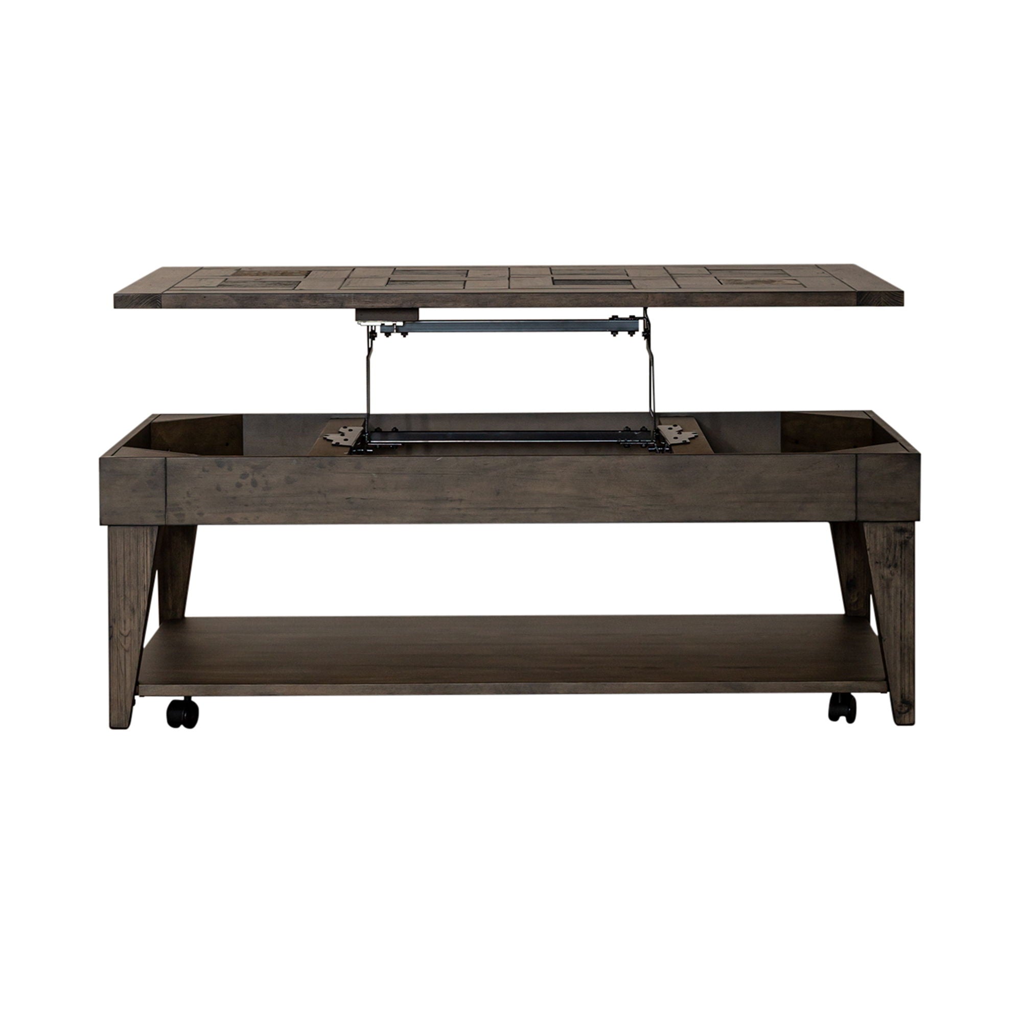 Arrowcreek - Lift Top Cocktail Table - Weathered Stone