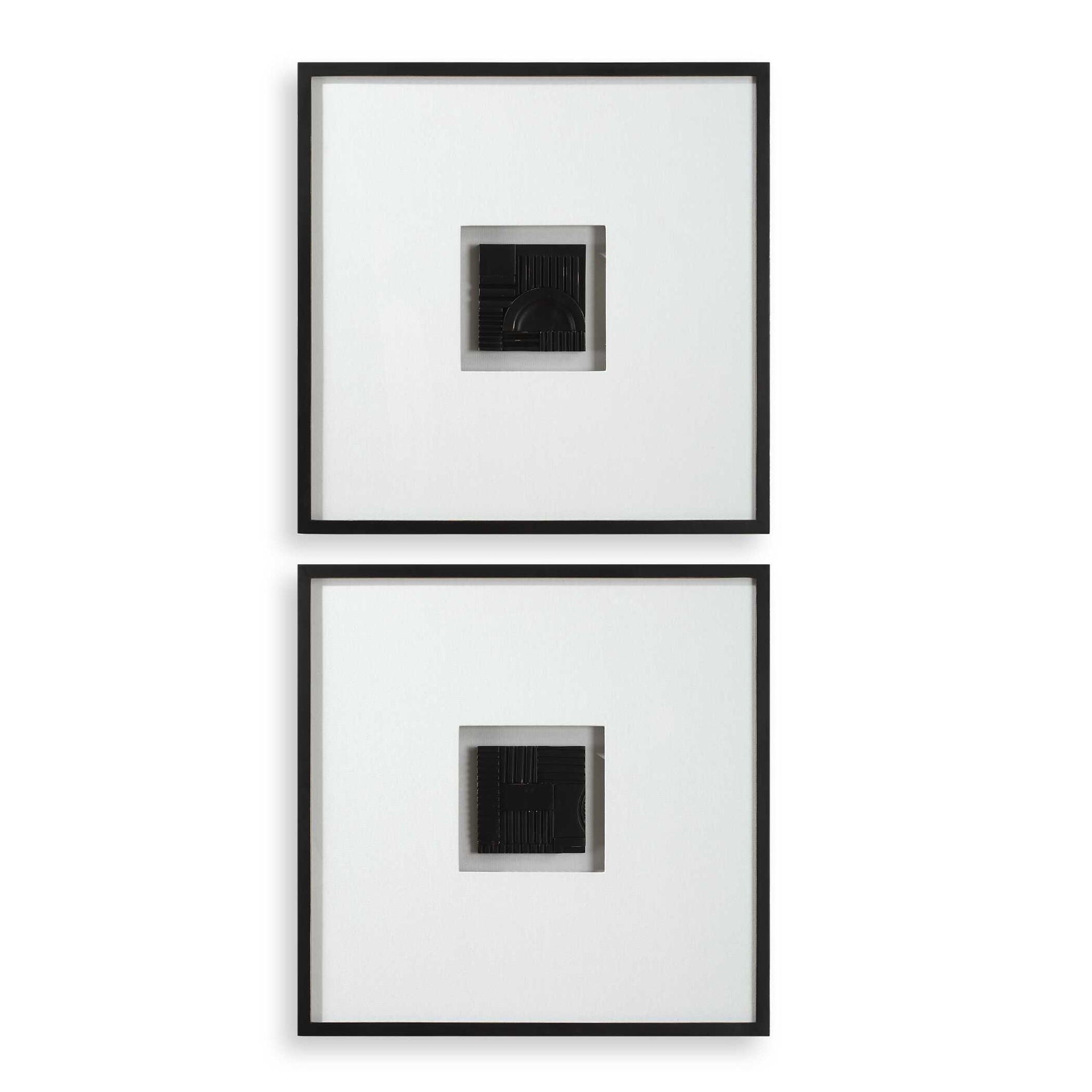 Origins - Shadow Boxes (Set of 2) - Black / White