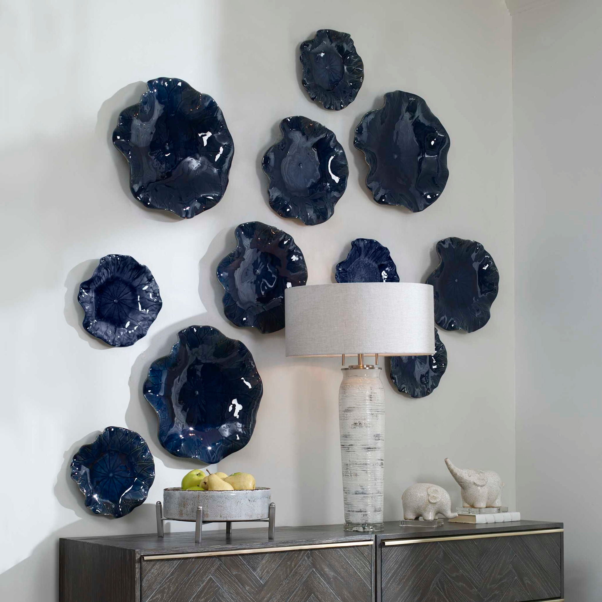 Abella - Ceramic Wall Decor (Set of 3)