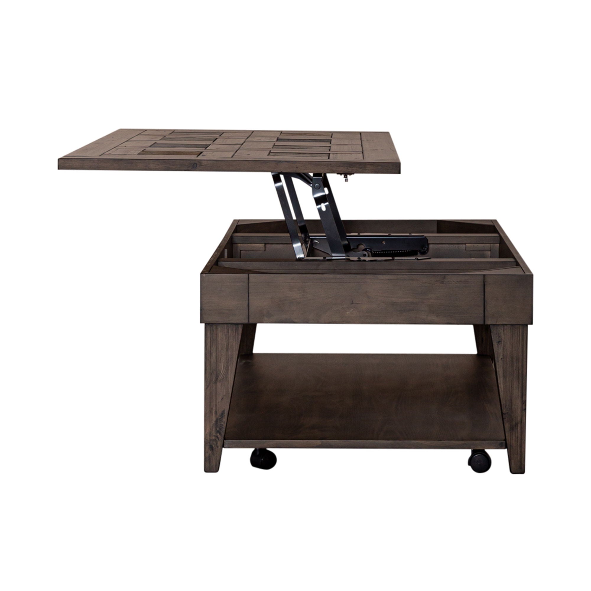 Arrowcreek - Lift Top Cocktail Table - Weathered Stone