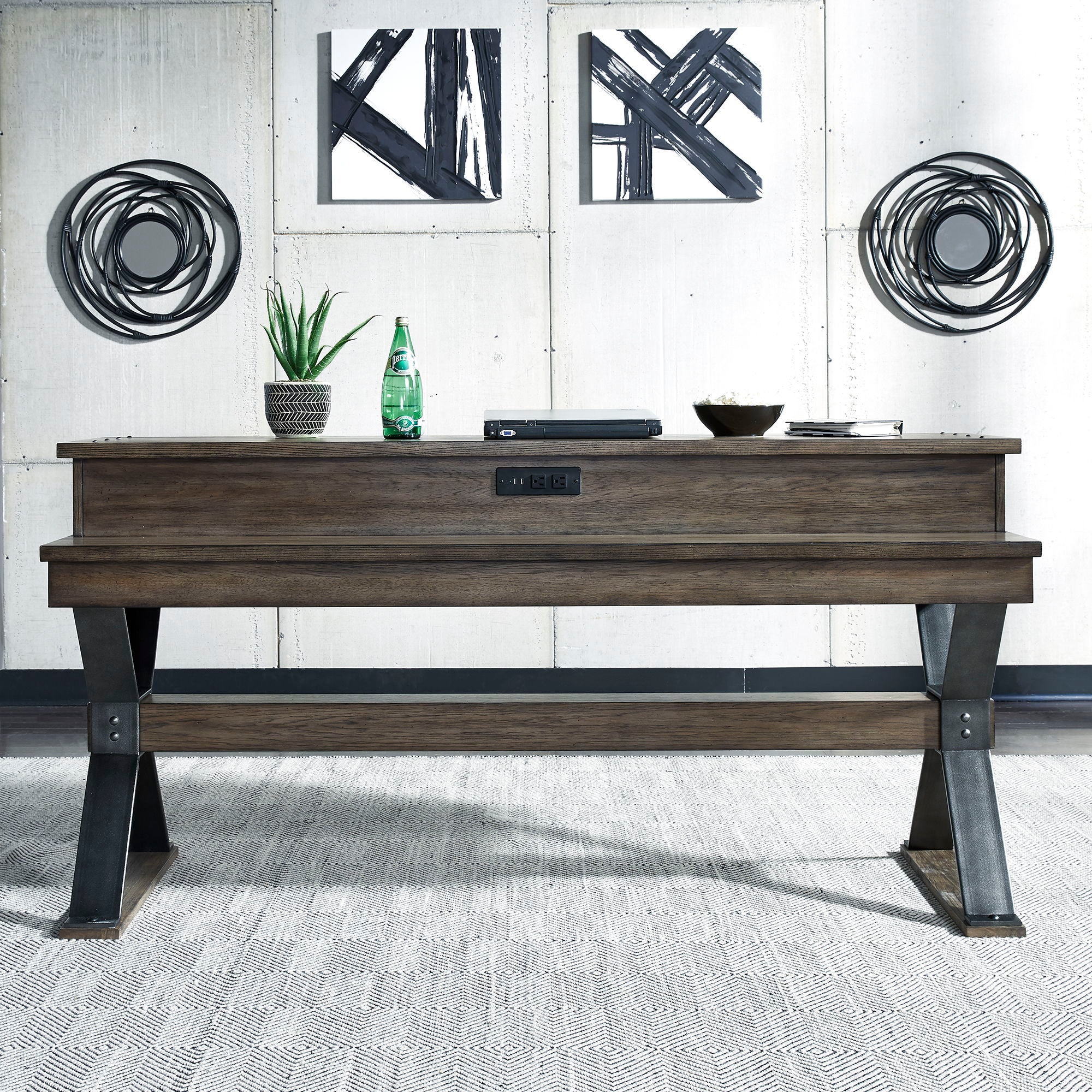 Sonoma Road - 4 Piece Dining Room Set - Weathered Beaten Bark