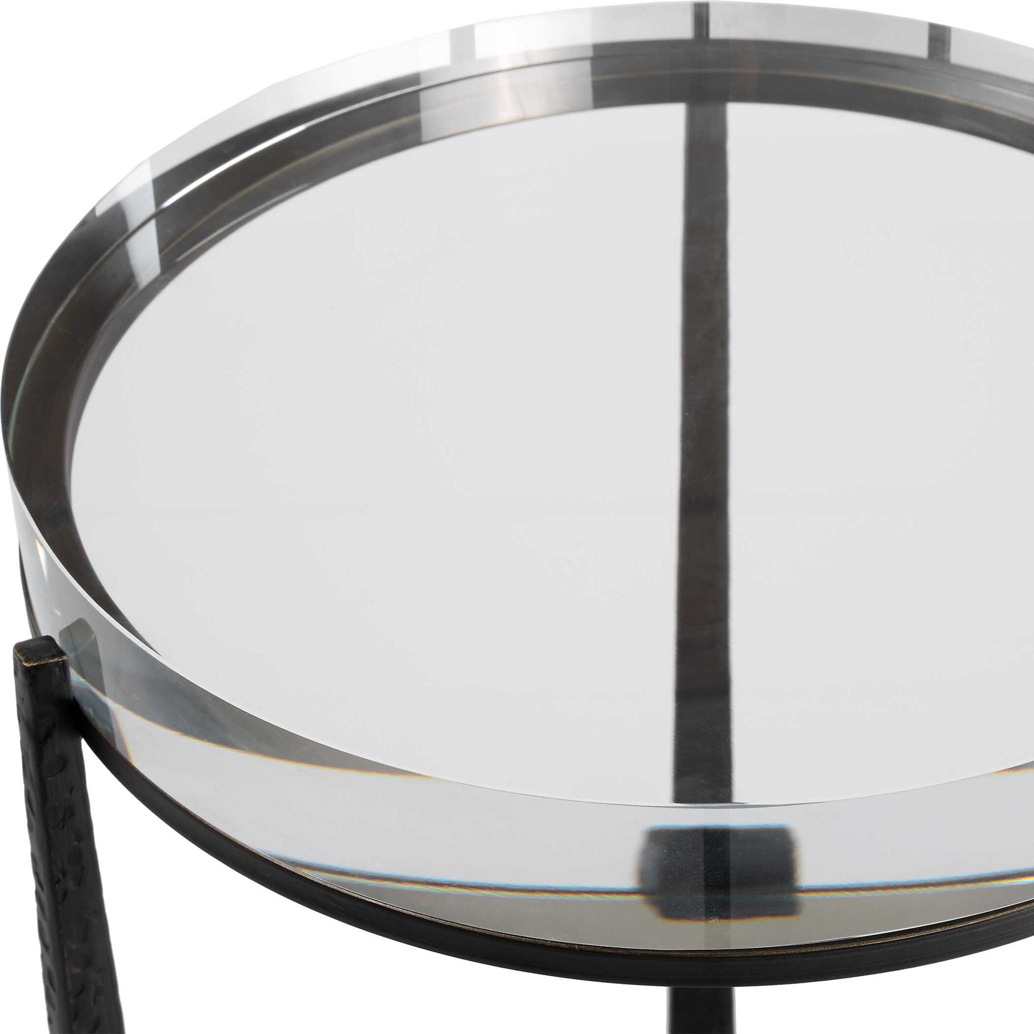 Midas - Round Accent Table - Dark Bronze