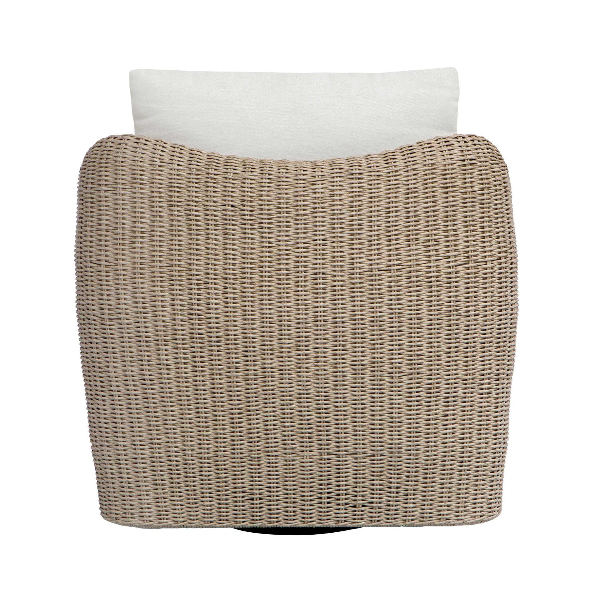 Sunset - Outdoor Swivel Lounge Chair - Oatmeal / Oyster White