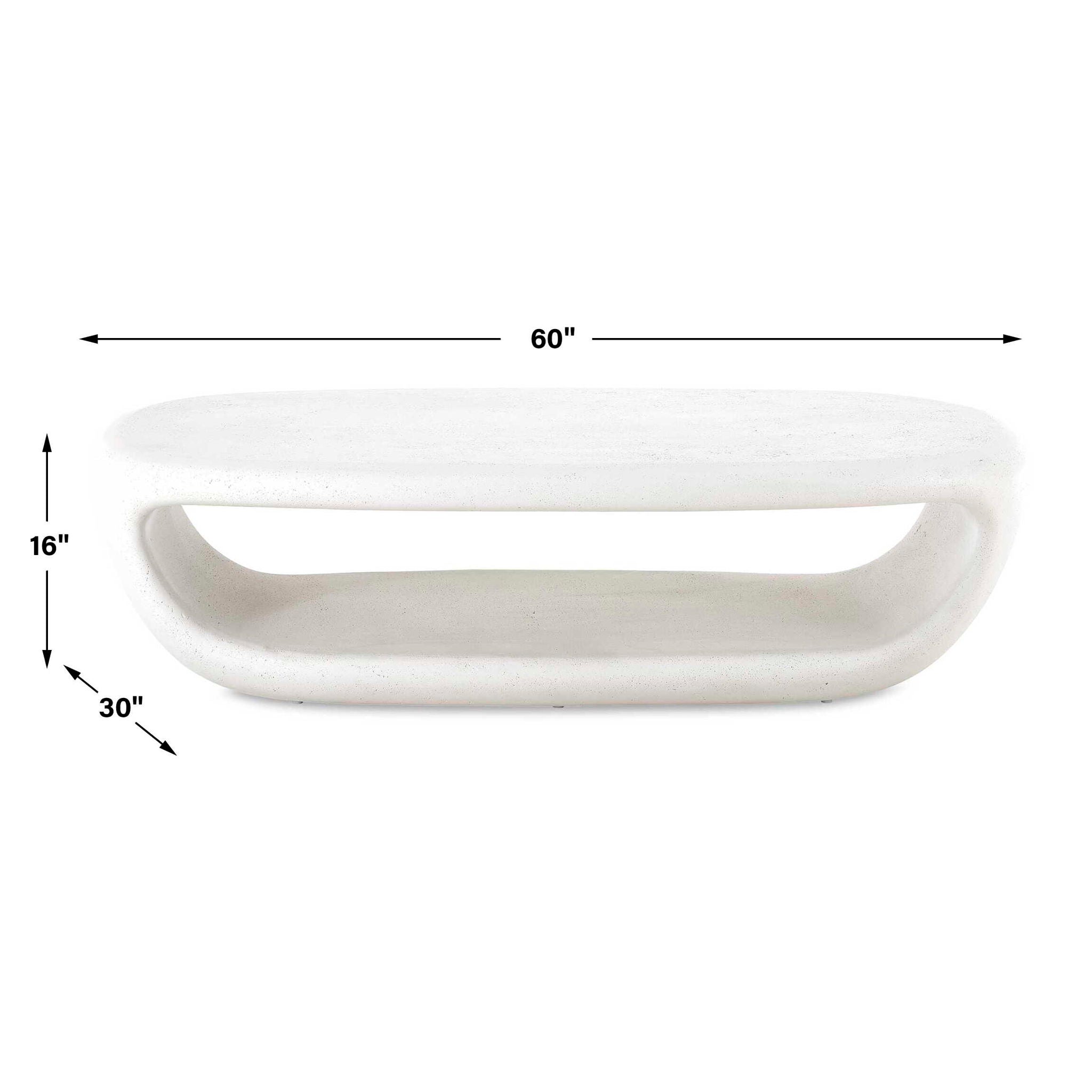 Leyton - Outdoor Coffee Table - White