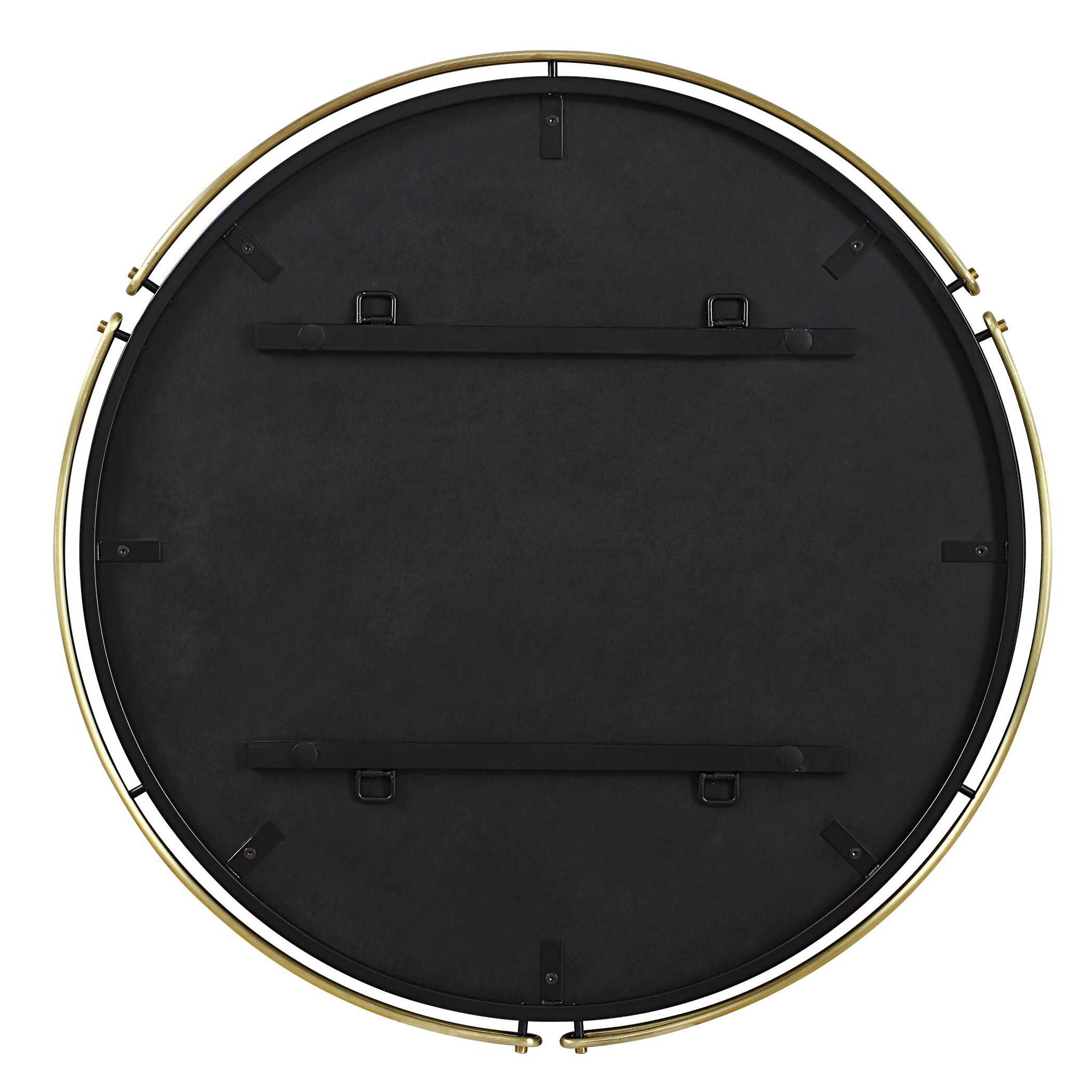 Wesley - Round Mirror - Gold
