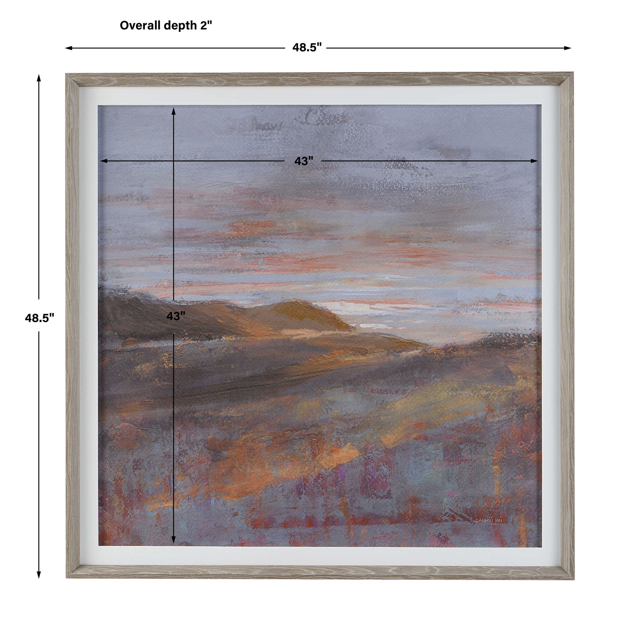 Dawn On The Hills - Framed Print - Purple