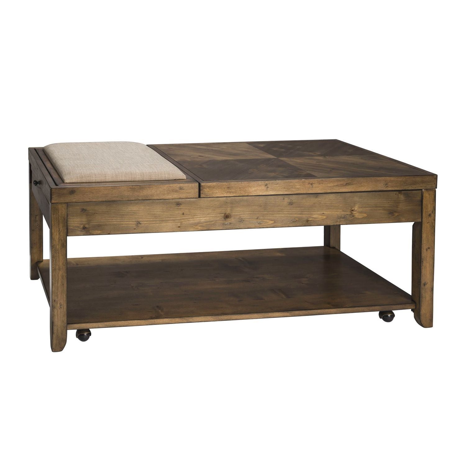 Mitchell - 3 Piece Table Set (1 Cocktail 2 End Tables) - Nutmeg