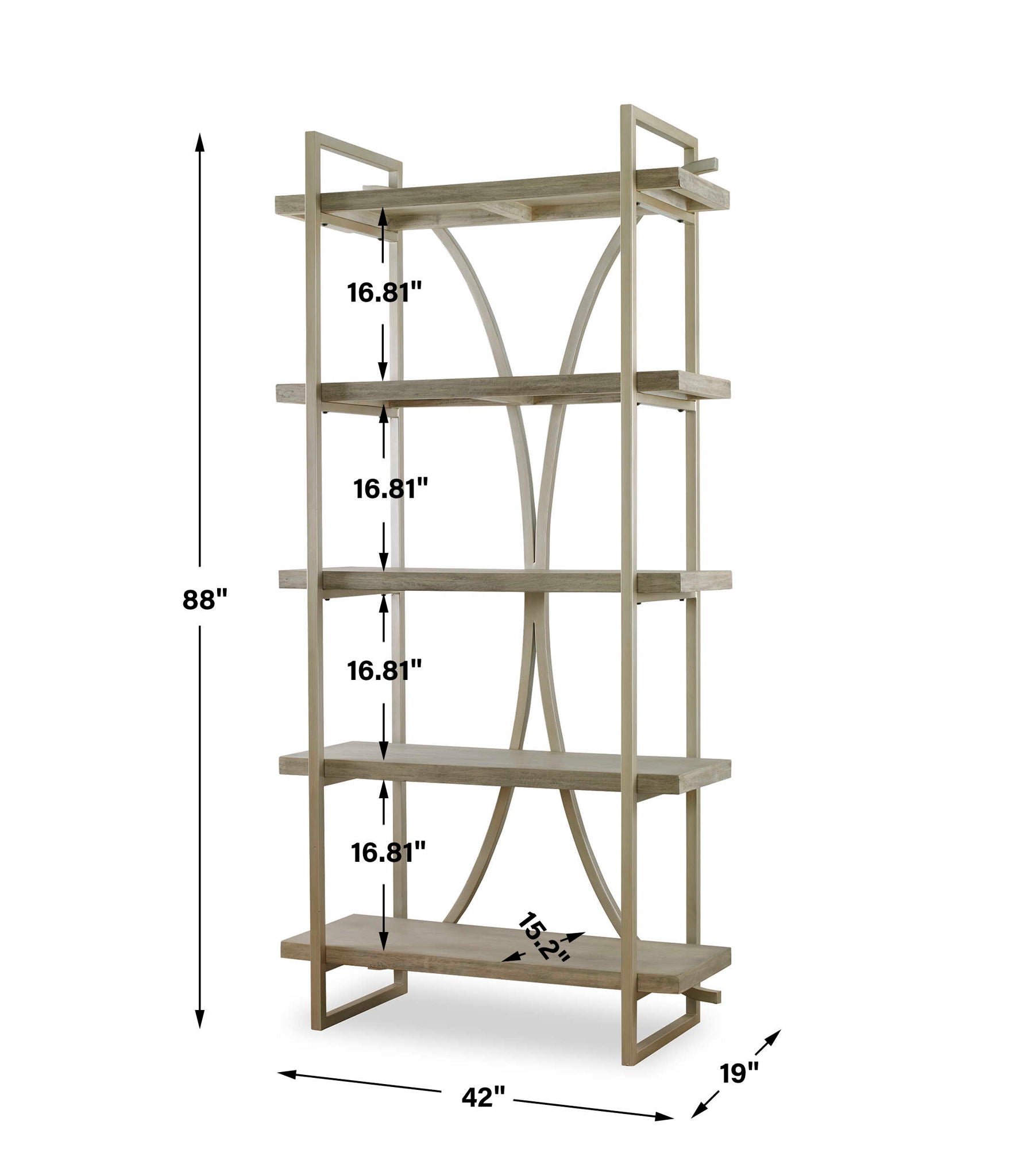 Sway - Etagere - Soft Gray