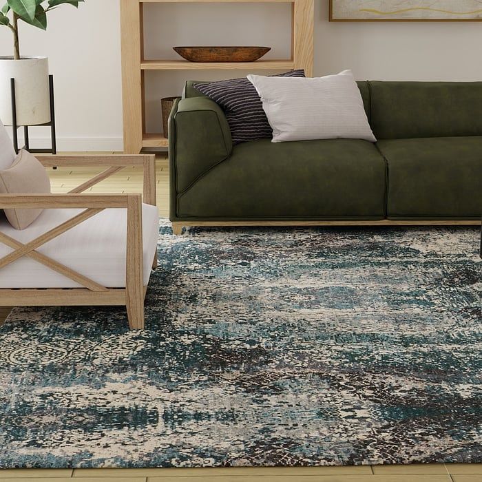 DALIA LUXE Collection - 6384F Green/Multi