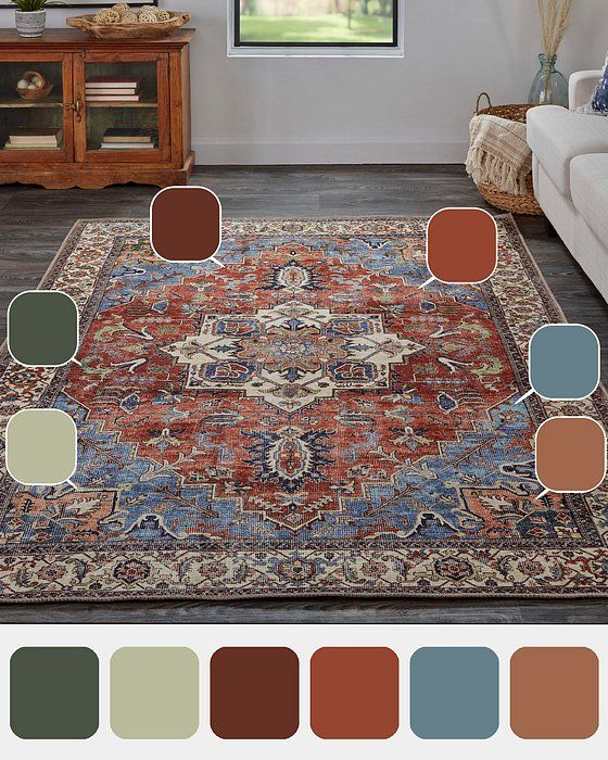 PERCY Collection - 39AHF Blue/Rust