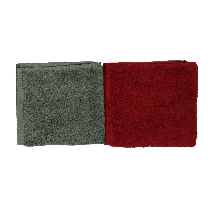 Wash Cloth (Set of 4) - Red