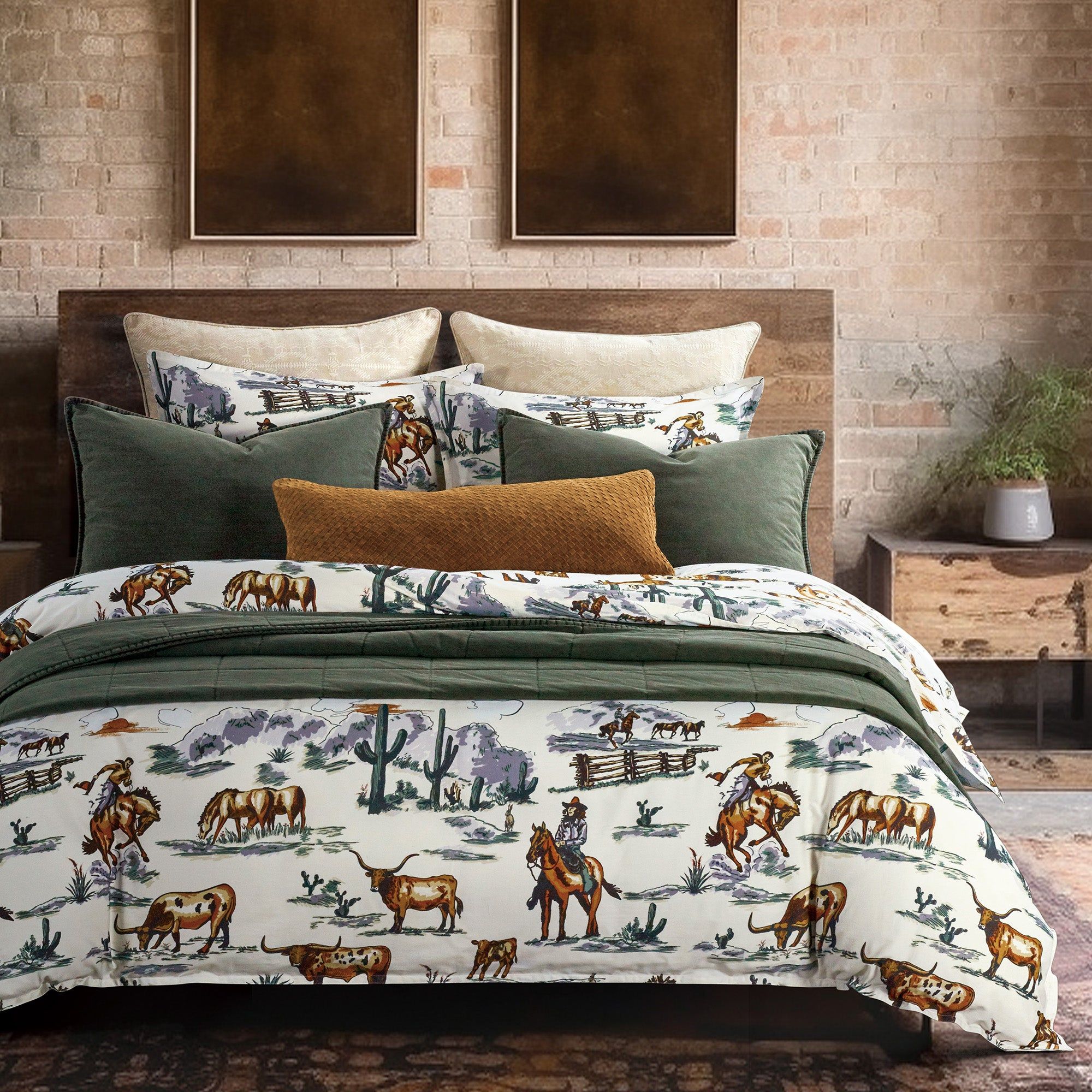 Ranch Life - Twin Reversible Comforter Set (Set of 2) - Duffle Bag