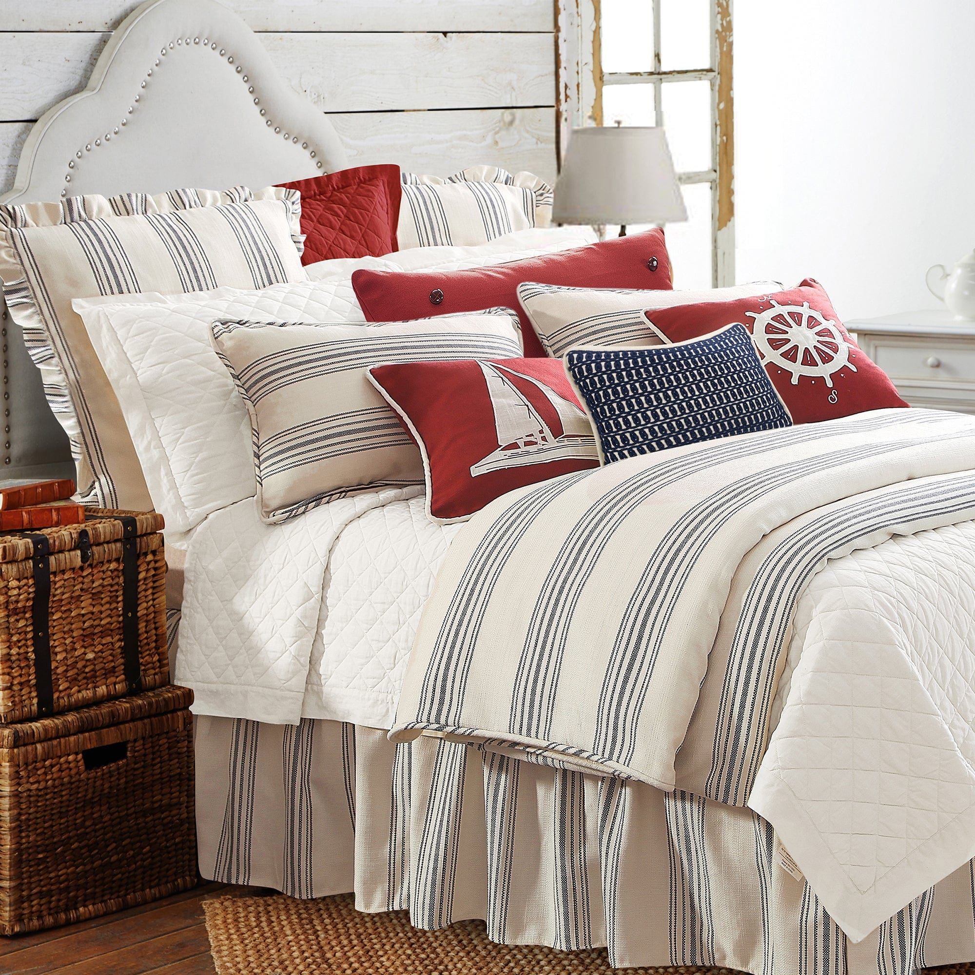 Prescott - Queen Comforter Set (Set of 3) - Navy