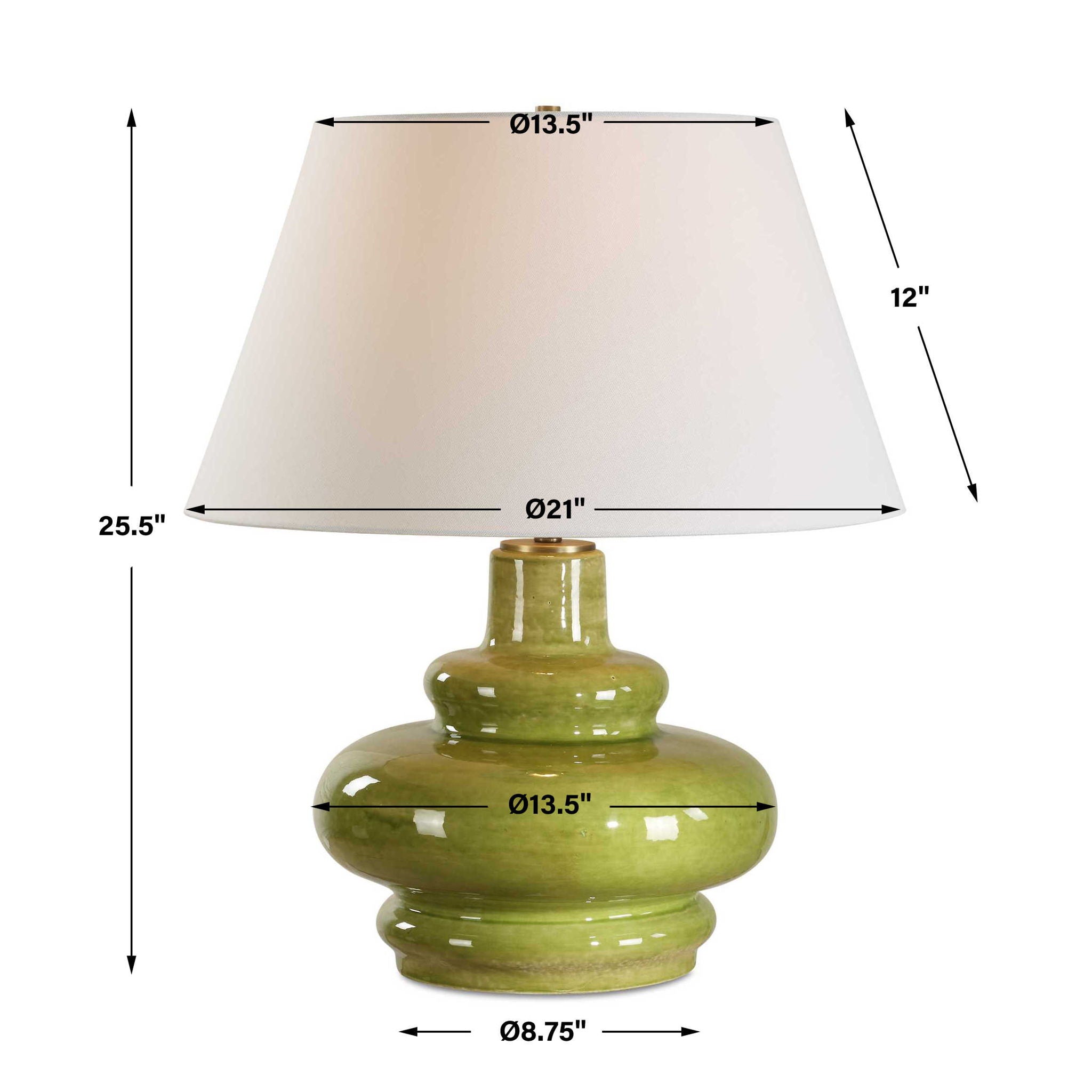 Penny - Table Lamp - Moss Green