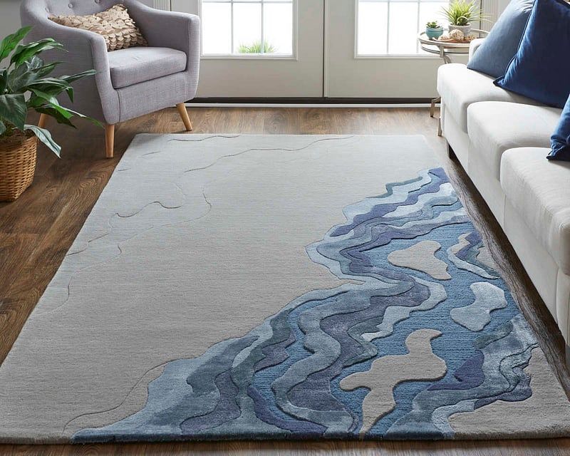 SERRANO Collection - 8856F Gray/Blue