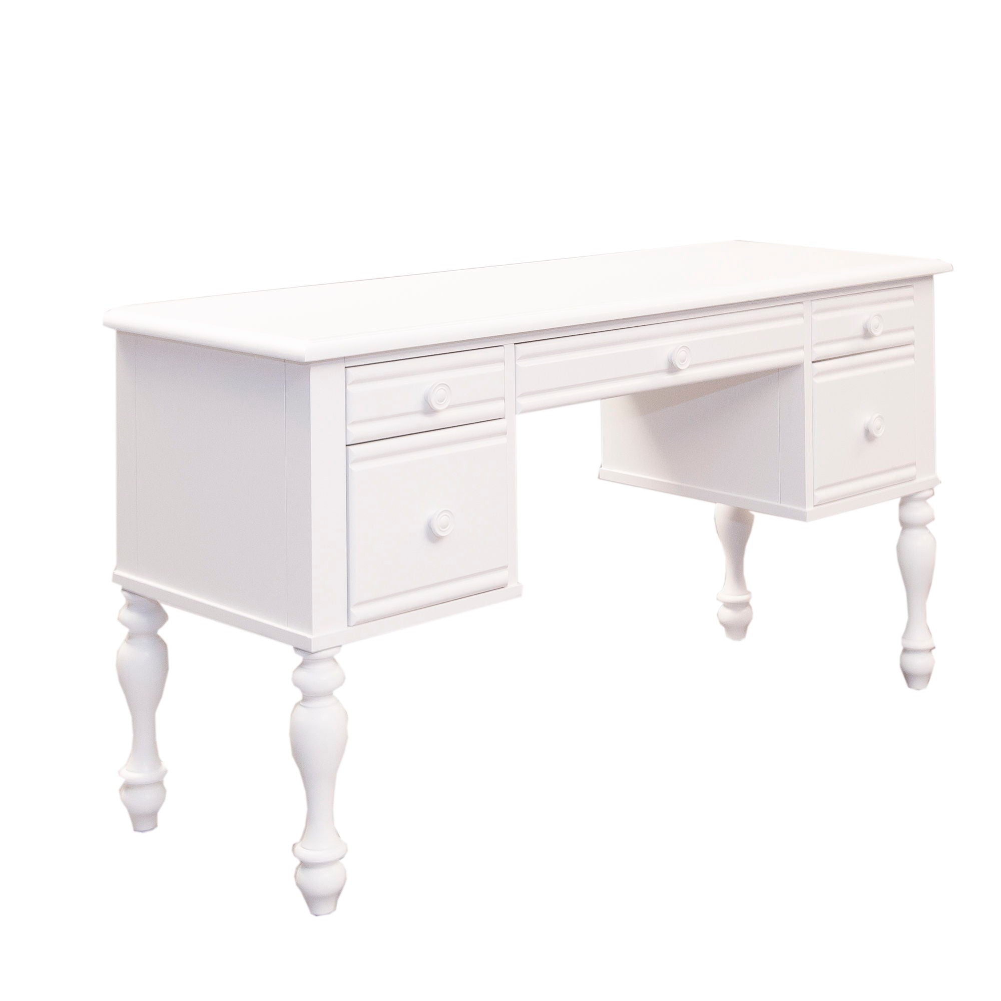 Summer House - Wood Vanity Desk - Oyster White