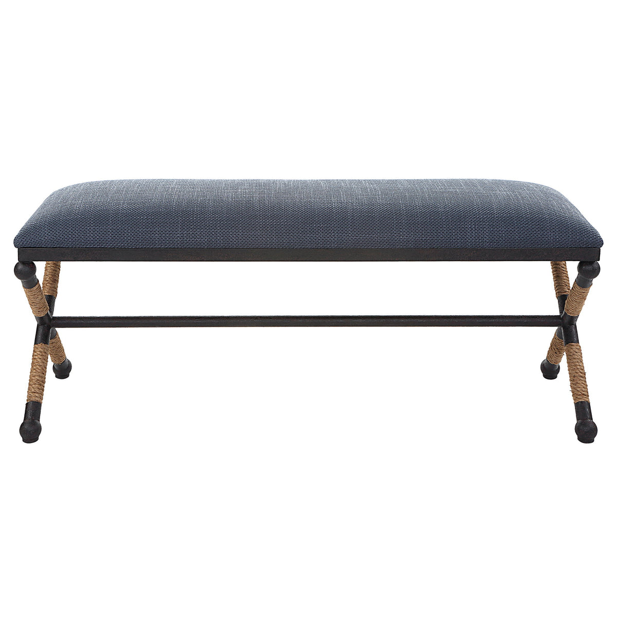 Firth - Rustic Bench - Navy