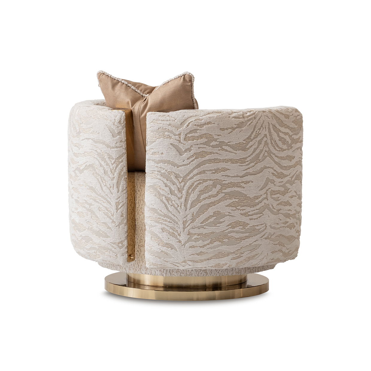 Savannah Breeze - Swivel Chair - Cashmere / Bright Gold