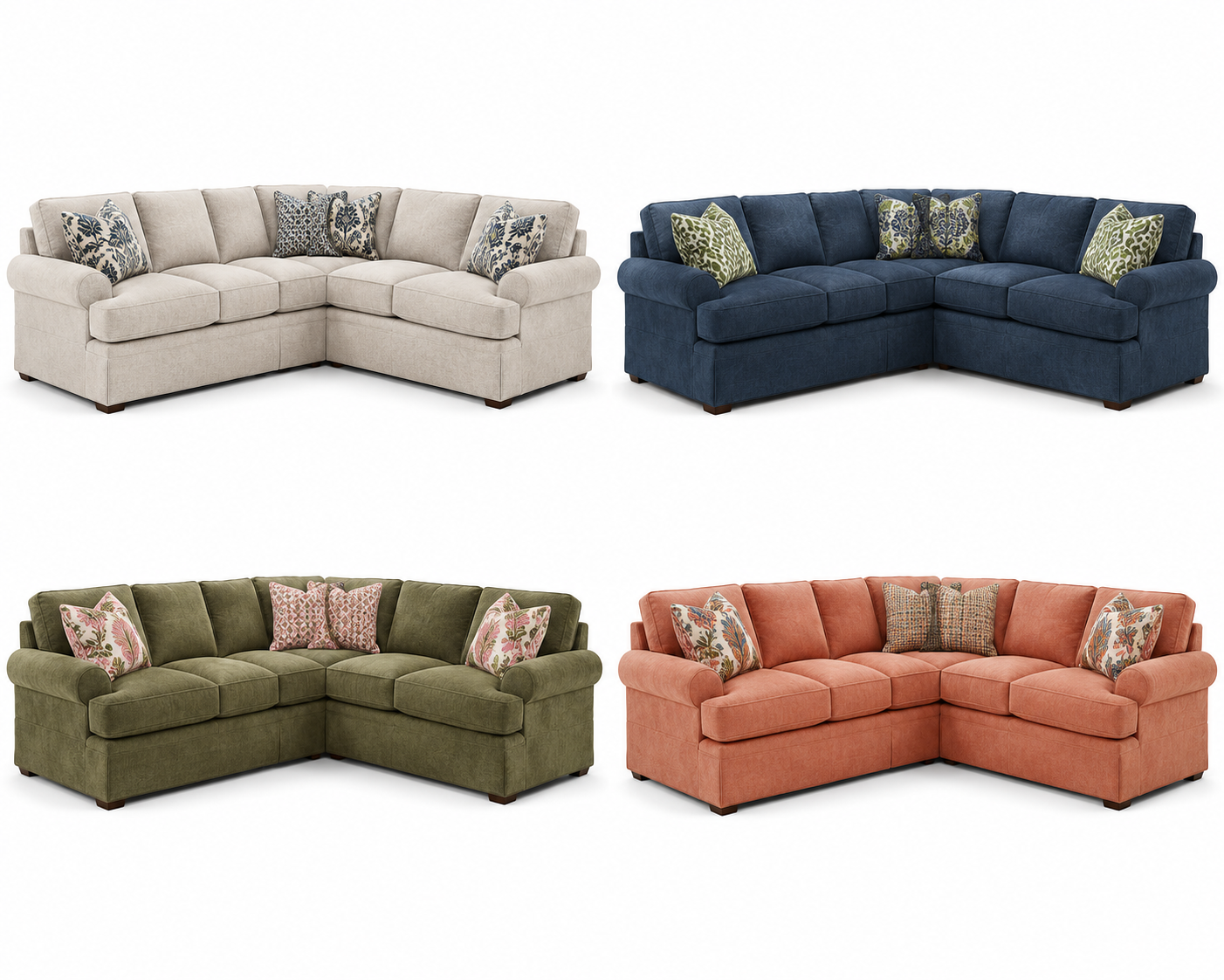 58000 - Custom Sectional with T-Cushion