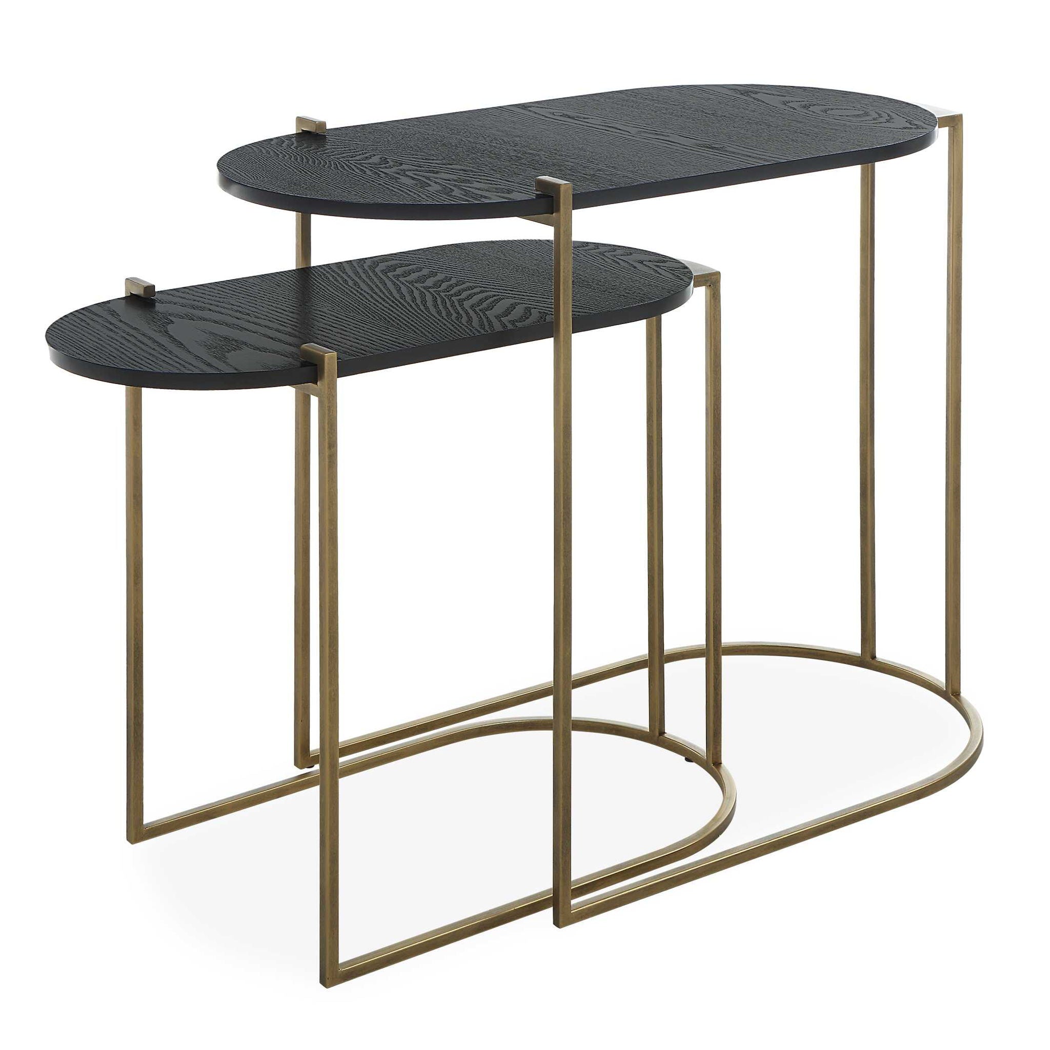 Aztec - Wood Nesting Tables (Set of 2)