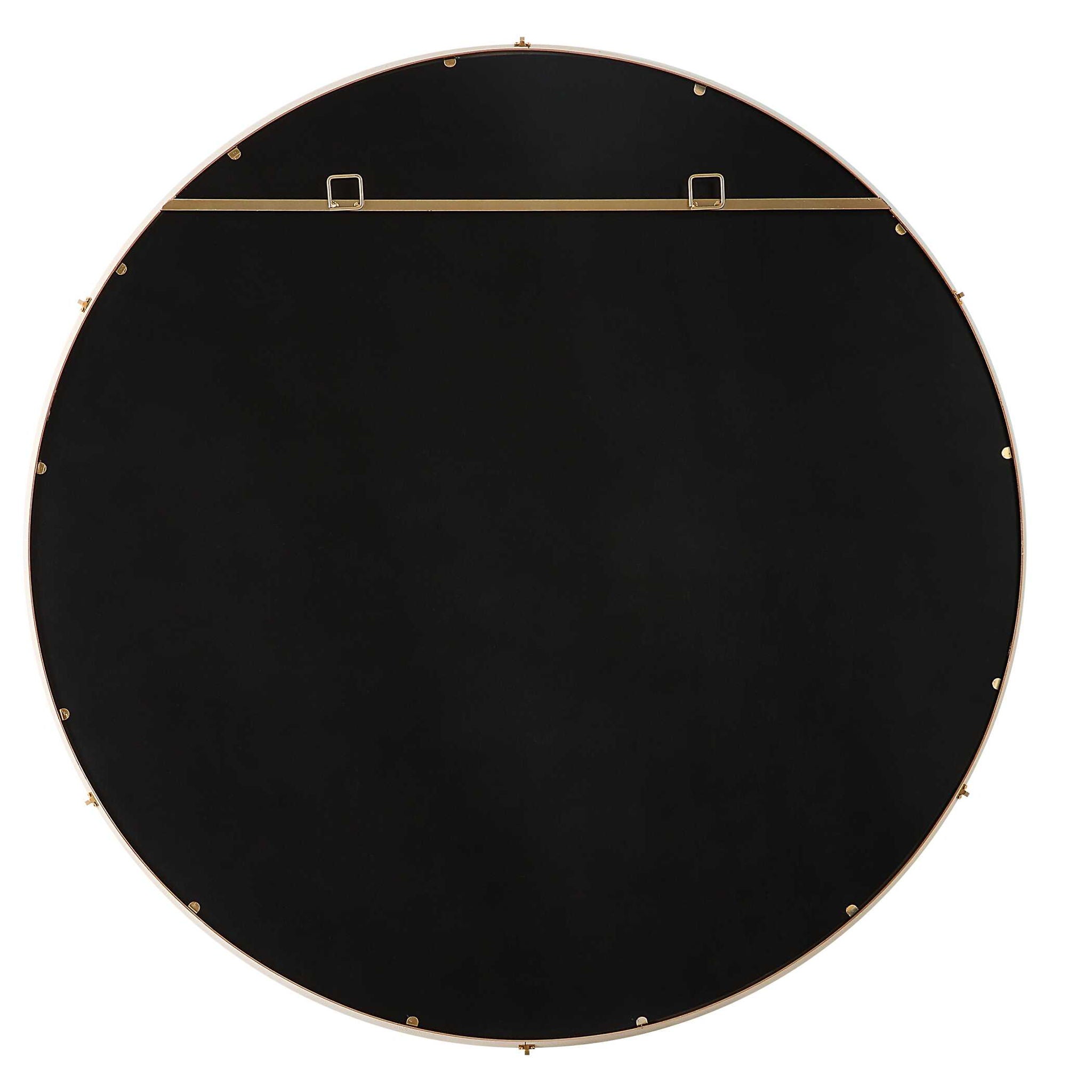 Cyprus - Round Mirror - White