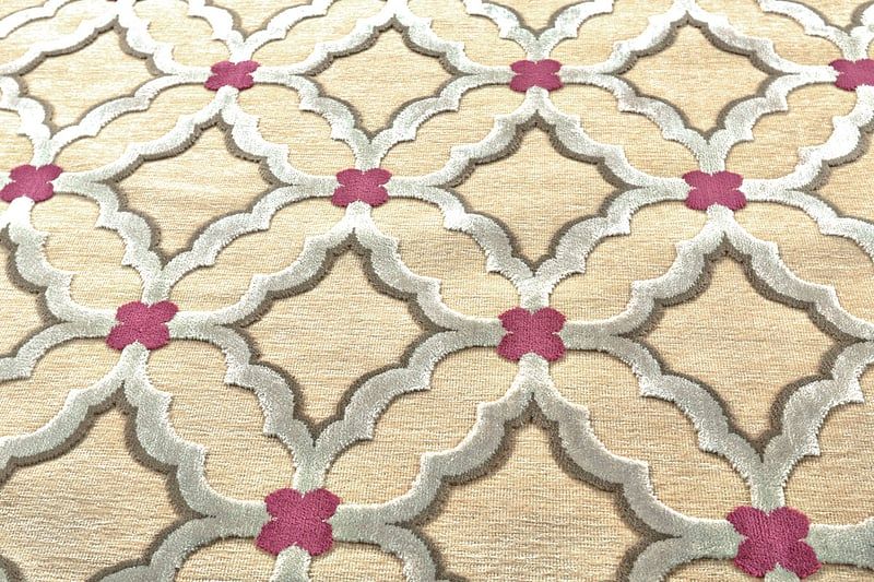 SAPHIR RUBUS Collection - 3372F Cream/Light Silver
