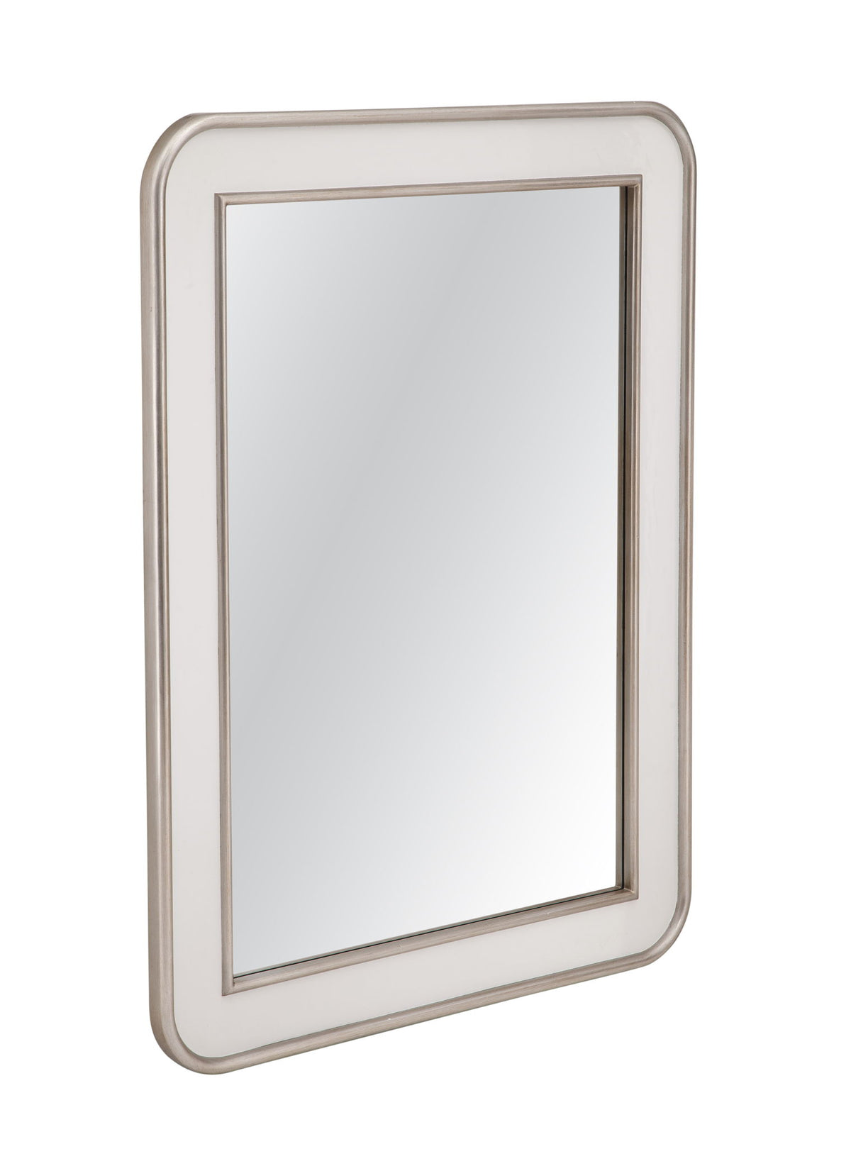 Meadow Place - Wall Mirror - White / Silver