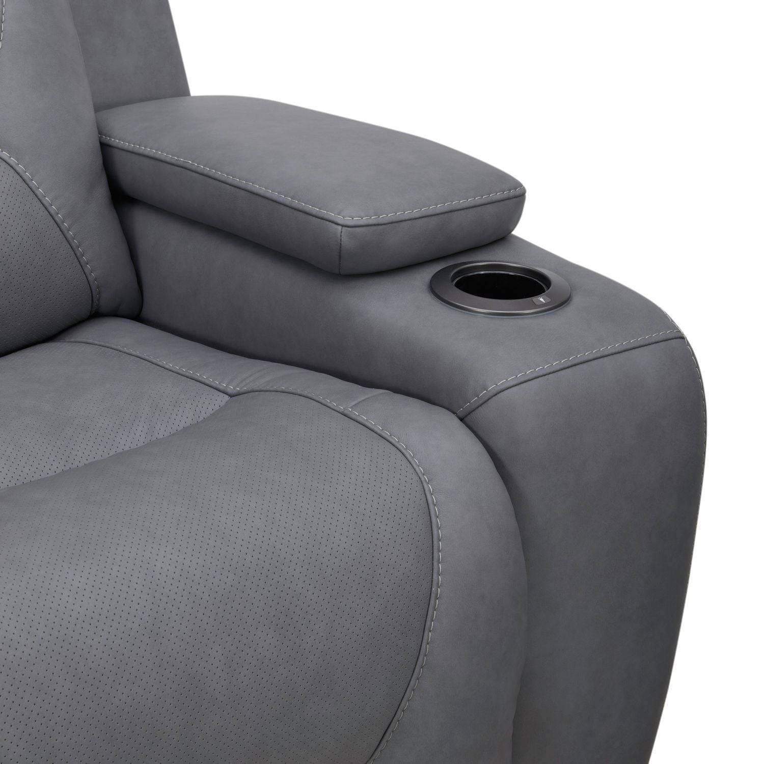 Chapman - Loveseat With Console P2 & ZG - Aline Blue Gray