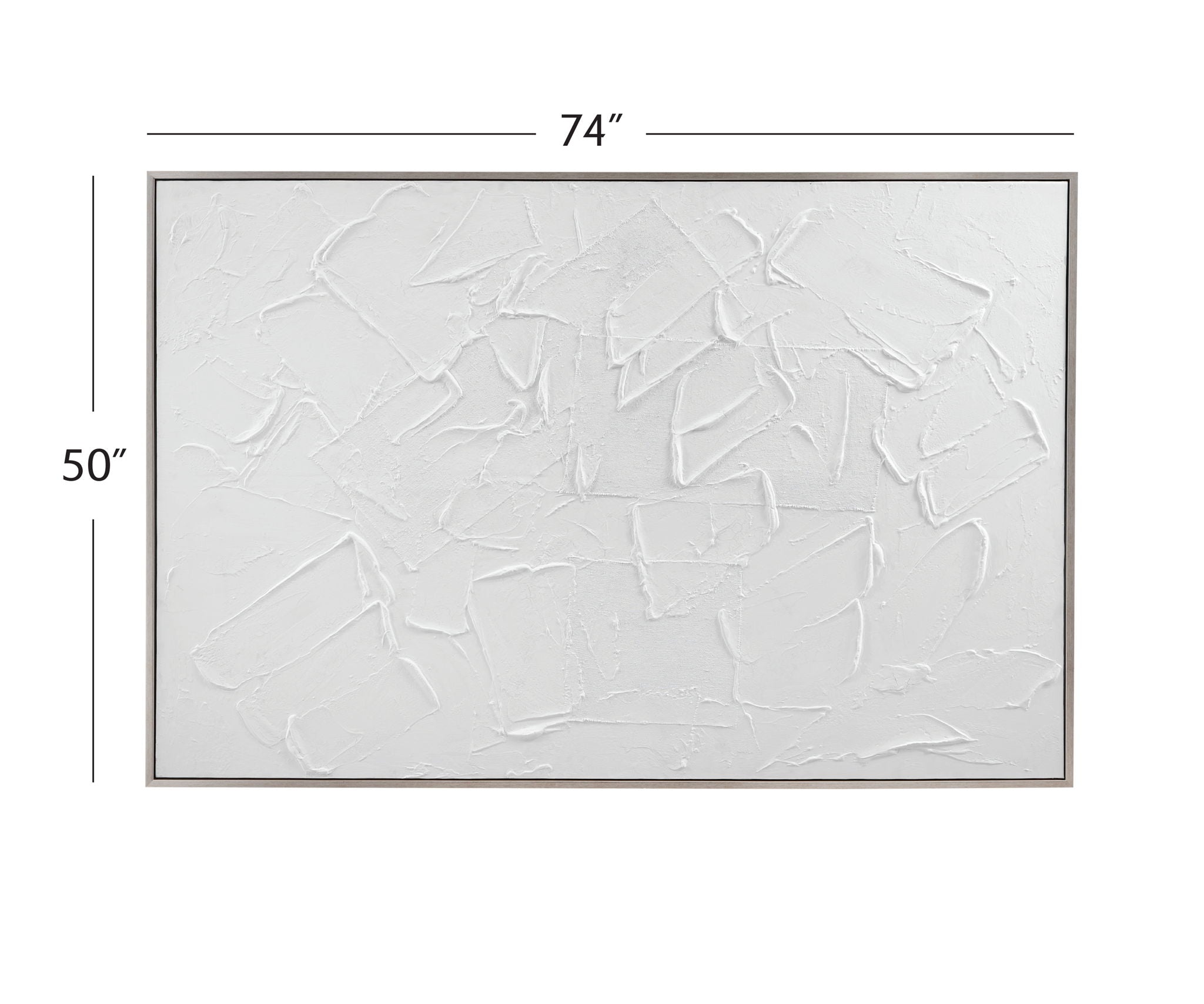 Paradisio Framed Canvas - White