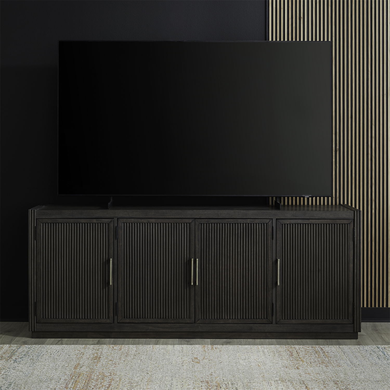 Modern Edge - 77" TV Console - Caffe
