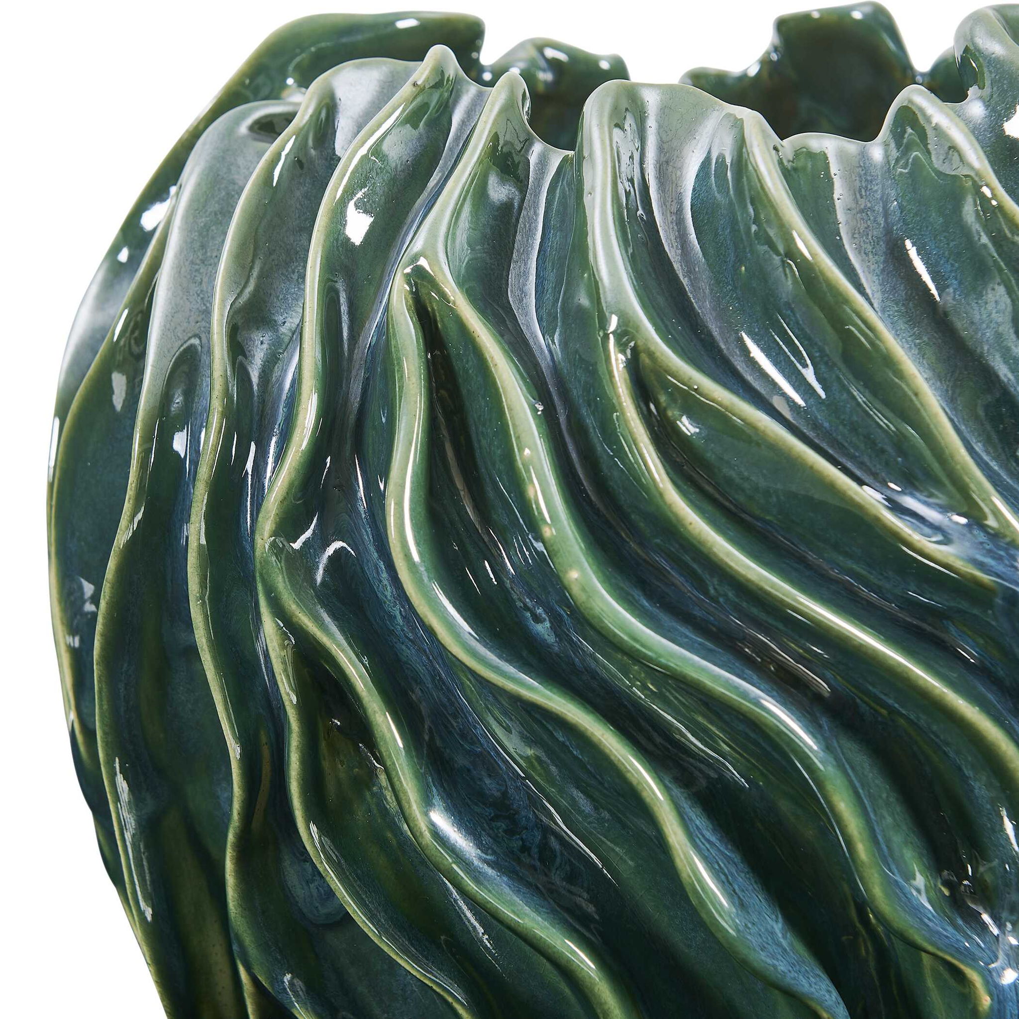 Veridian Ridge - Indoor-Outdoor Vases (Set of 2) - Green