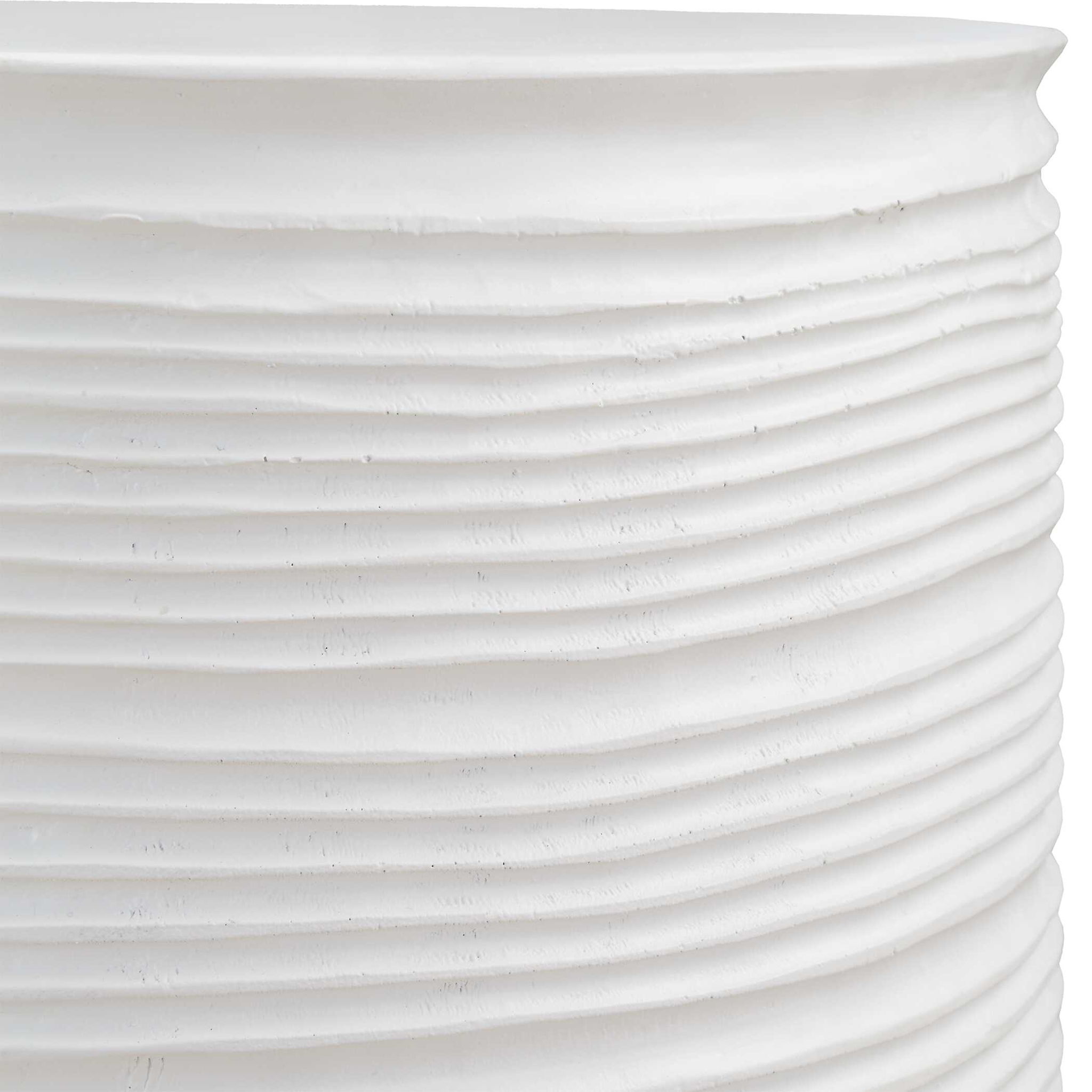Borderline - White Drum Table