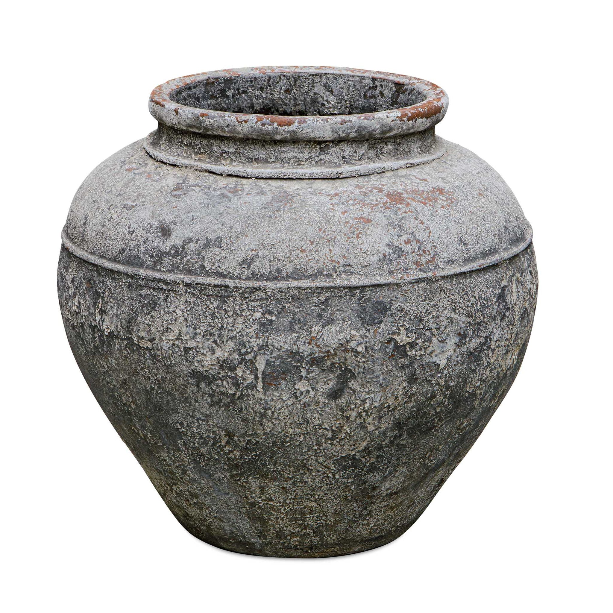 Echoes Of Time - Concrete Outdoor Planter - Dark Gray