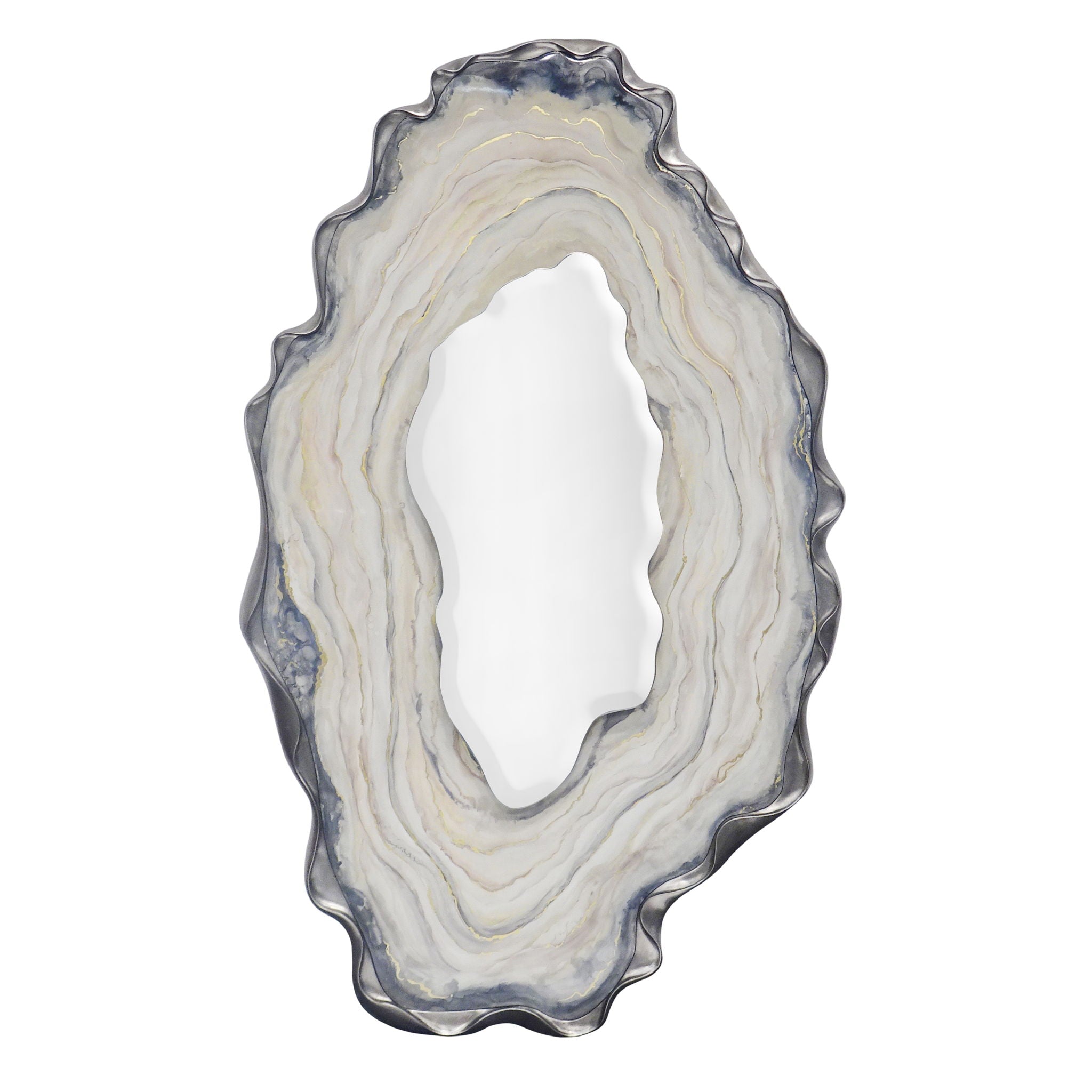 Dirillo Mirror, Tall Grey Agate
