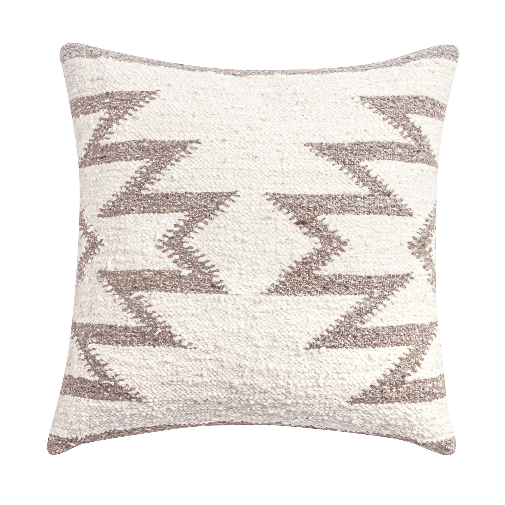 Maguey - Handwoven Square Pillow - Natural / Tan