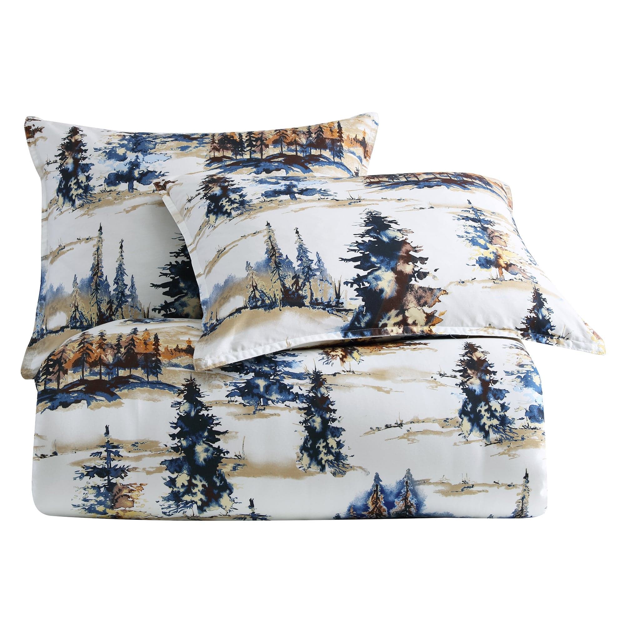 Acadia - Queen Reversible Comforter Set (Set of 3) - Copper