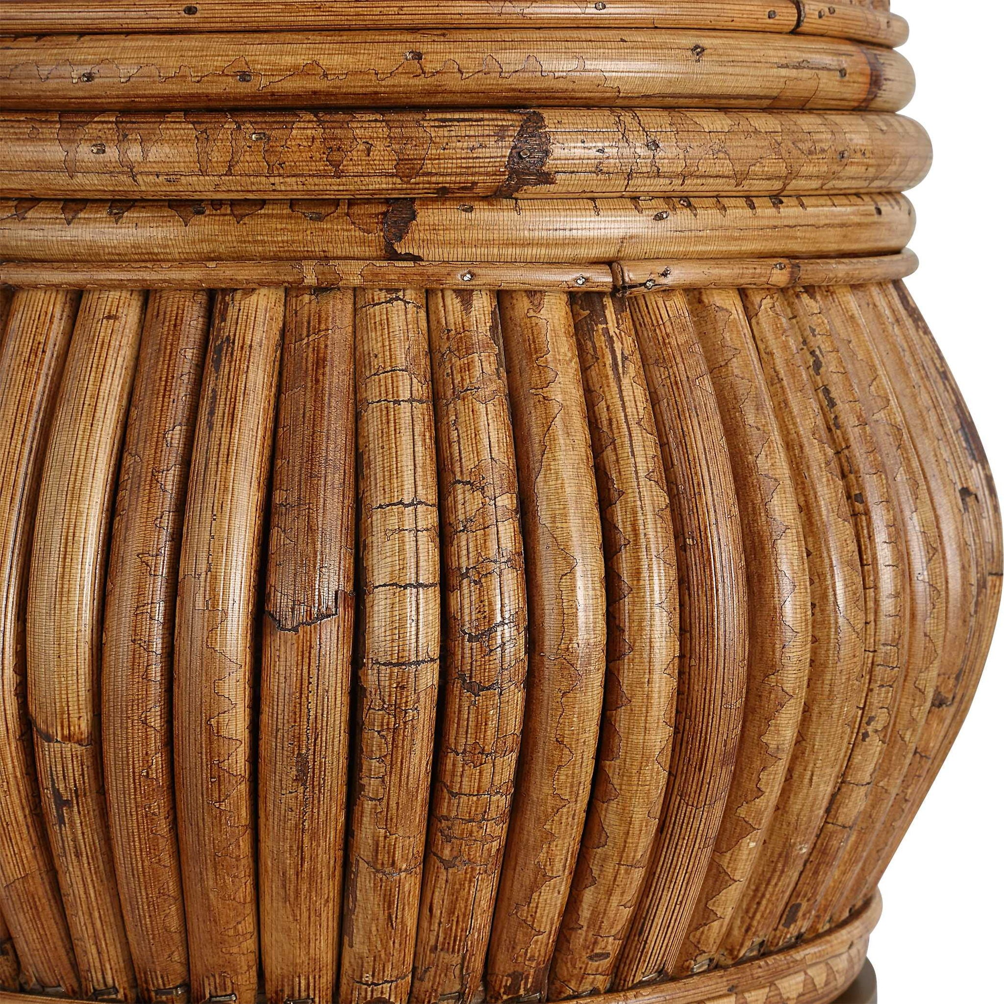 Reed - Honey Rattan Table Lamp - Light Brown