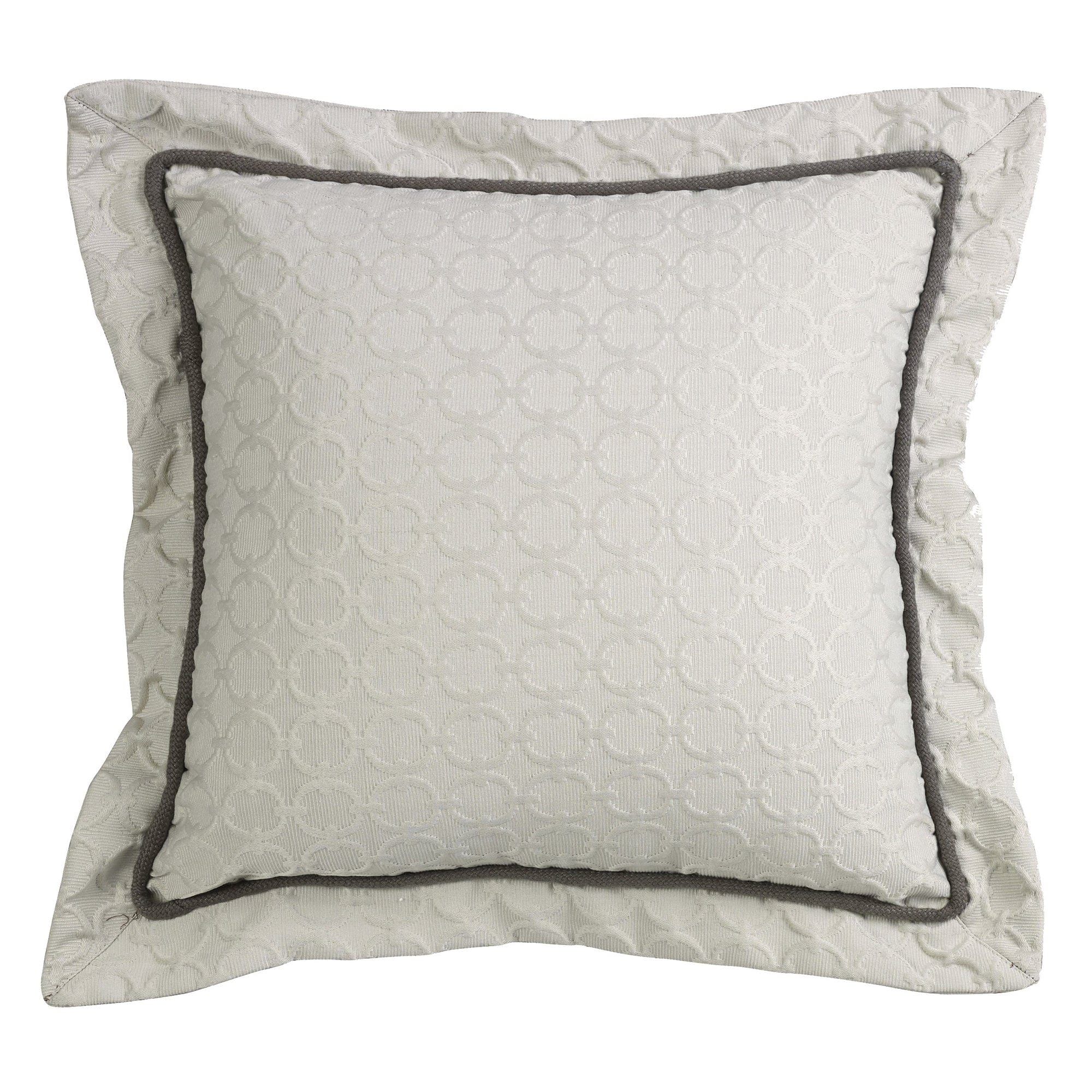 Piedmont - Chain Link Throw Pillow - Cream