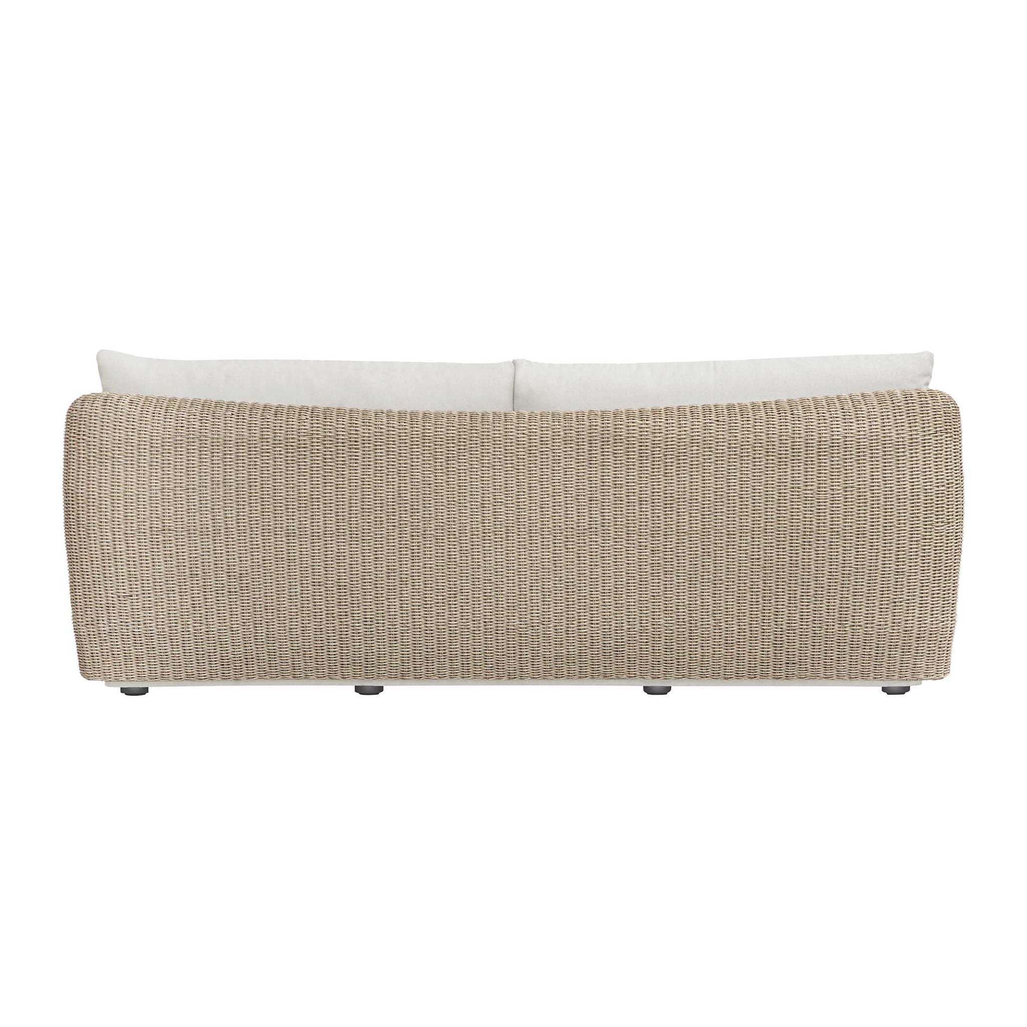 Sunset - Wicker Outdoor Sofa - Oatmeal / Oyster White