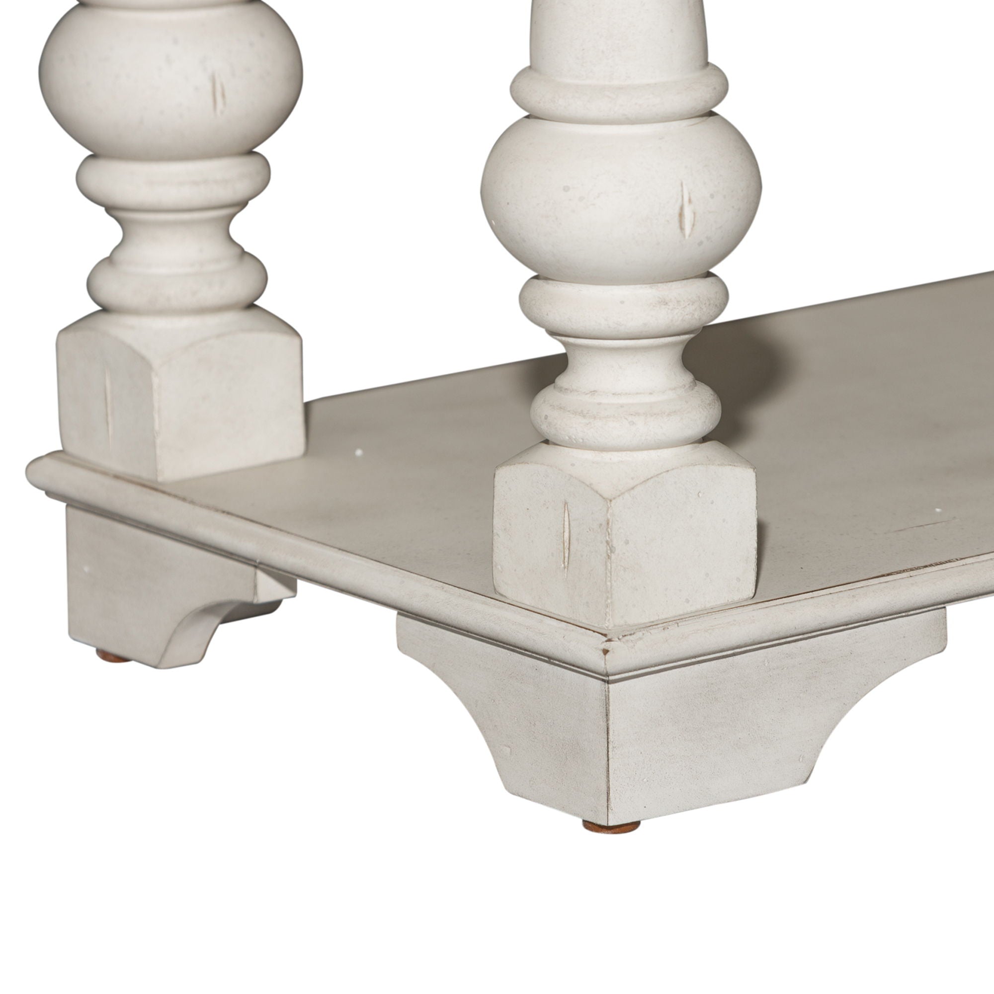 Morgan Creek - Sofa Table - Antique White / Wirebrushed Tobacco Accents