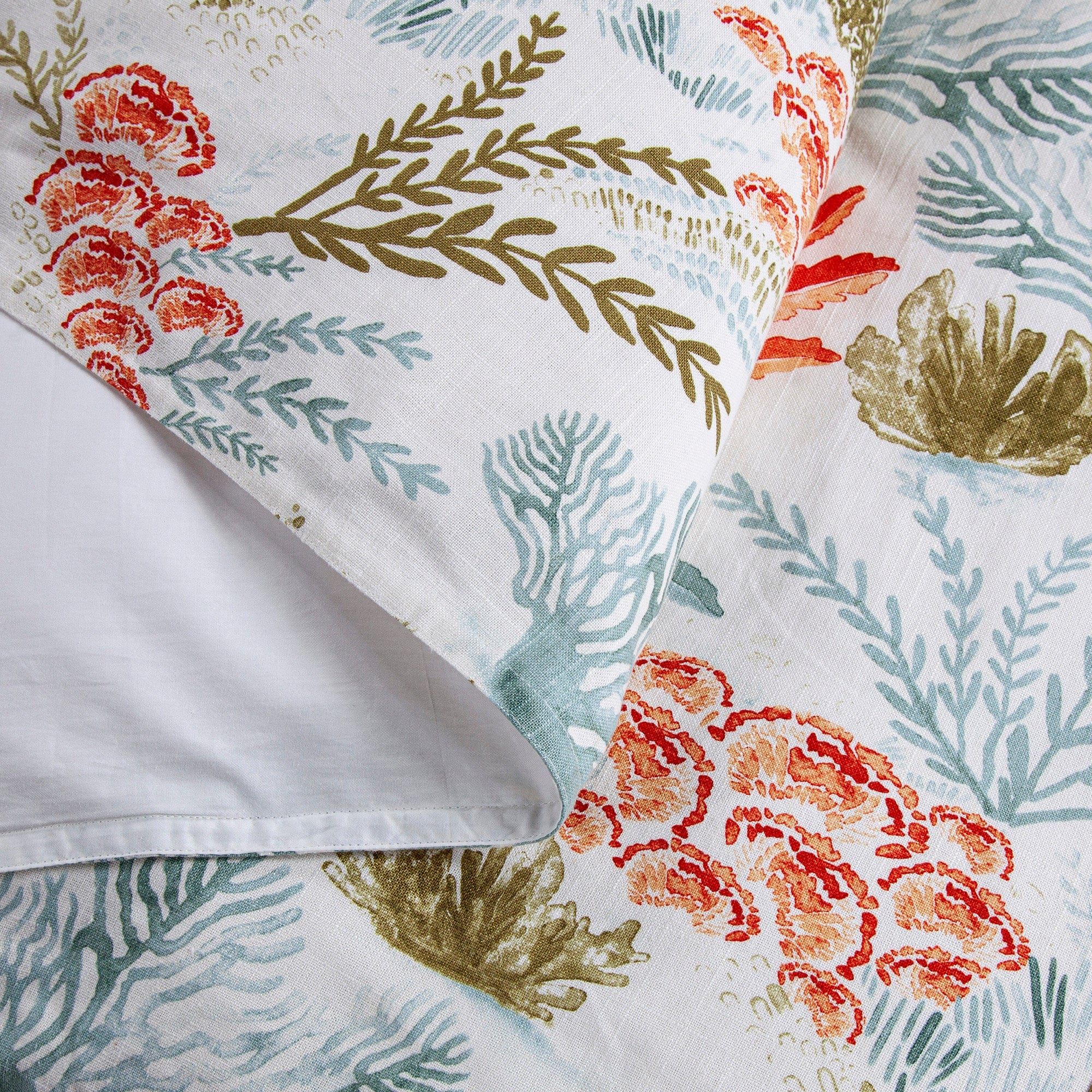 Oceania - King Duvet Cover Set (Set of 3) - Coral
