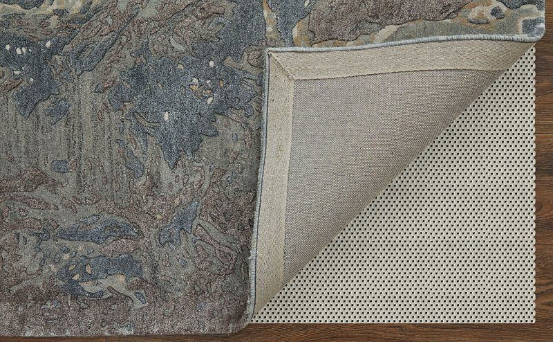 ZARAH Collection - 8918F Blue/Charcoal